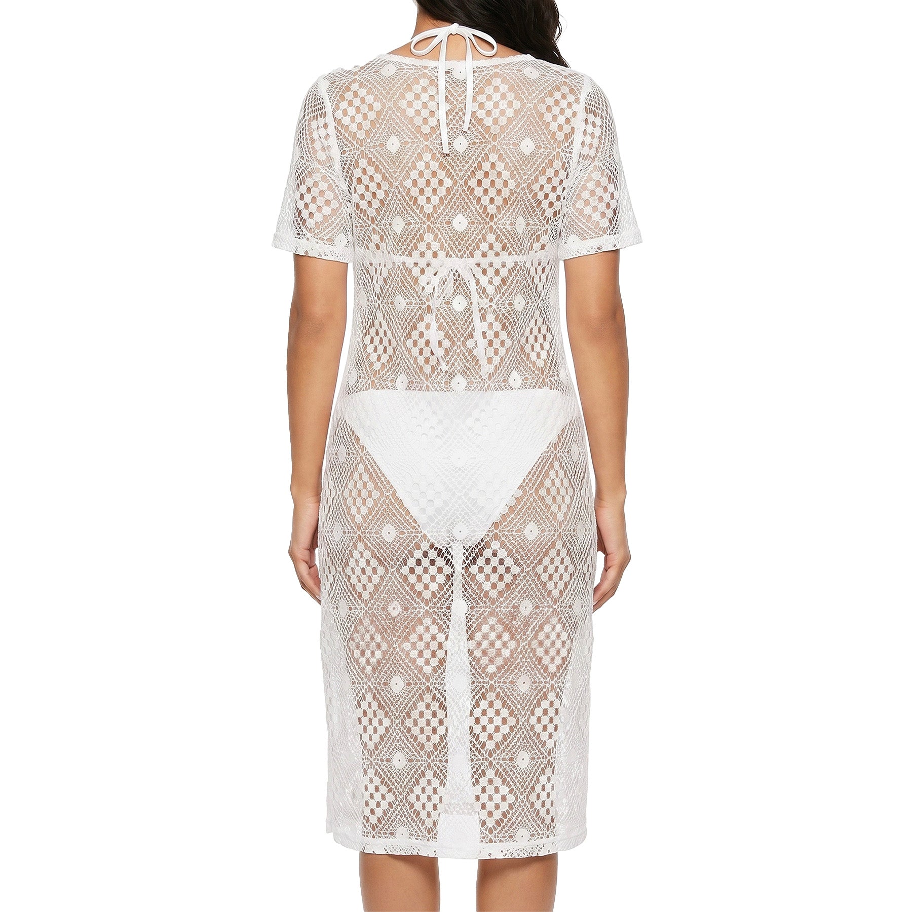 Cover Me Diamond Beach Coverup 26057029 Off White Back