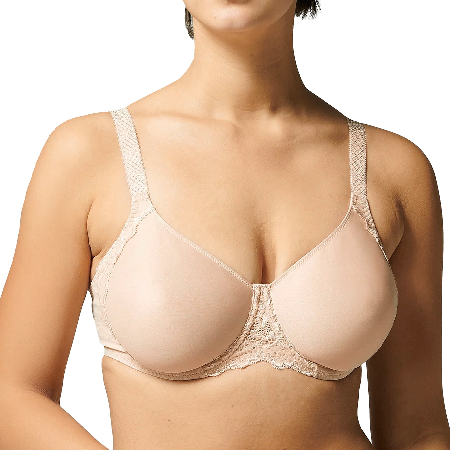 Simone Perele Caresse Minimizer Bra 12A380 Peau Rose Front
