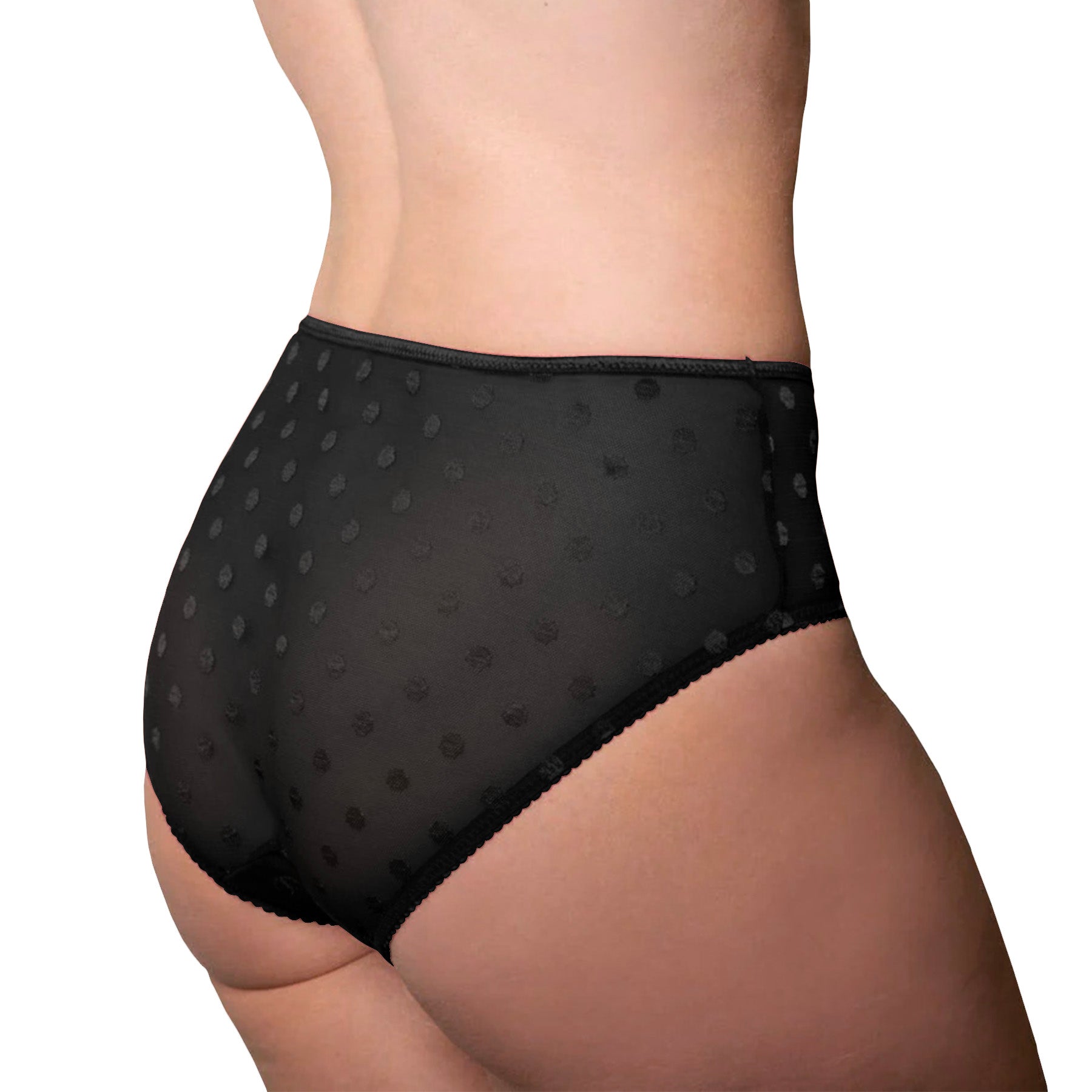 Fit Fully Yours Carmen Polka-Dot Bikini U2492 Black Rear View