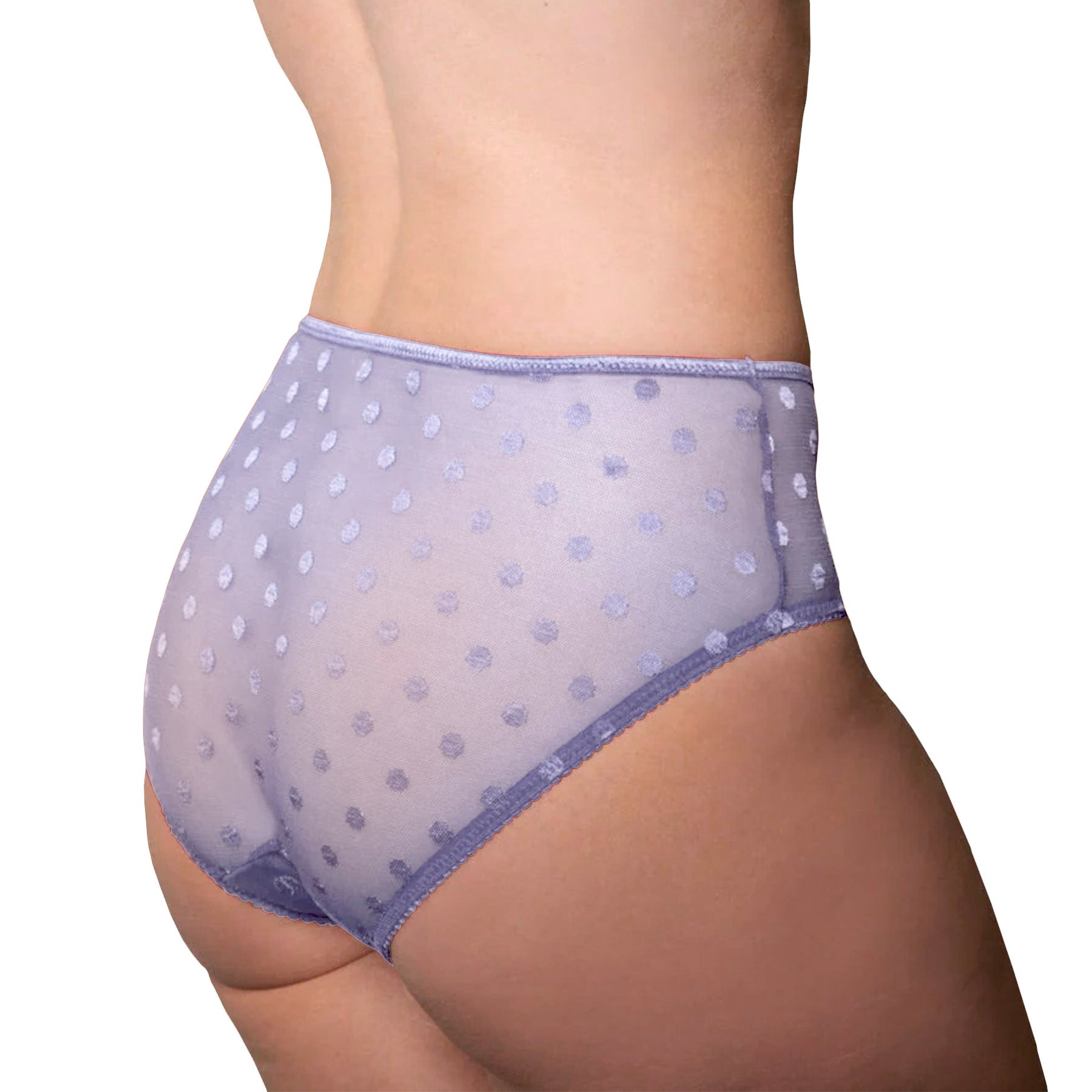 Fit Fully Yours Carmen Polka-Dot Bikini U2492 Lilac Rear View