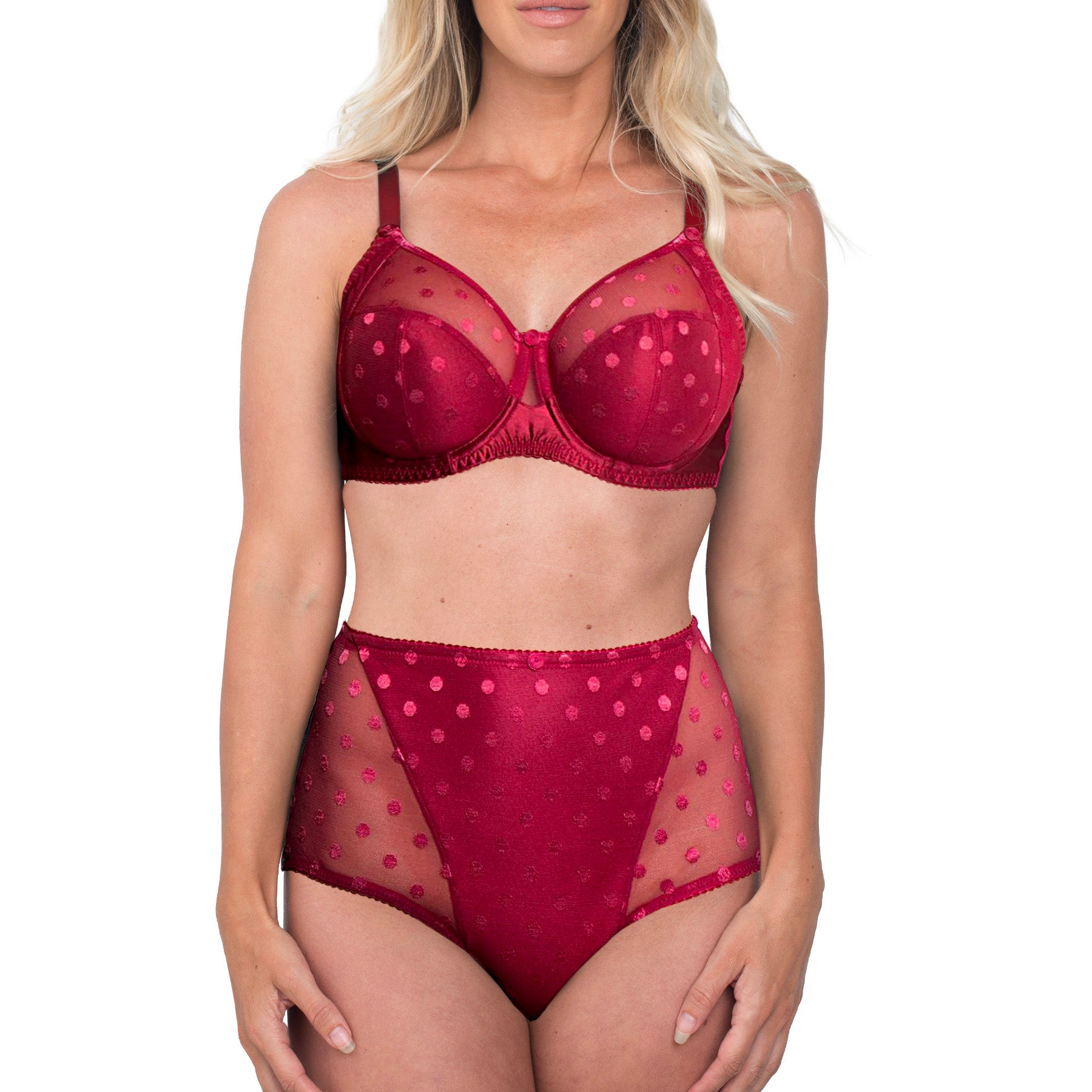 Fit Fully Yours Carmen Brief U2493 Deep Red Set