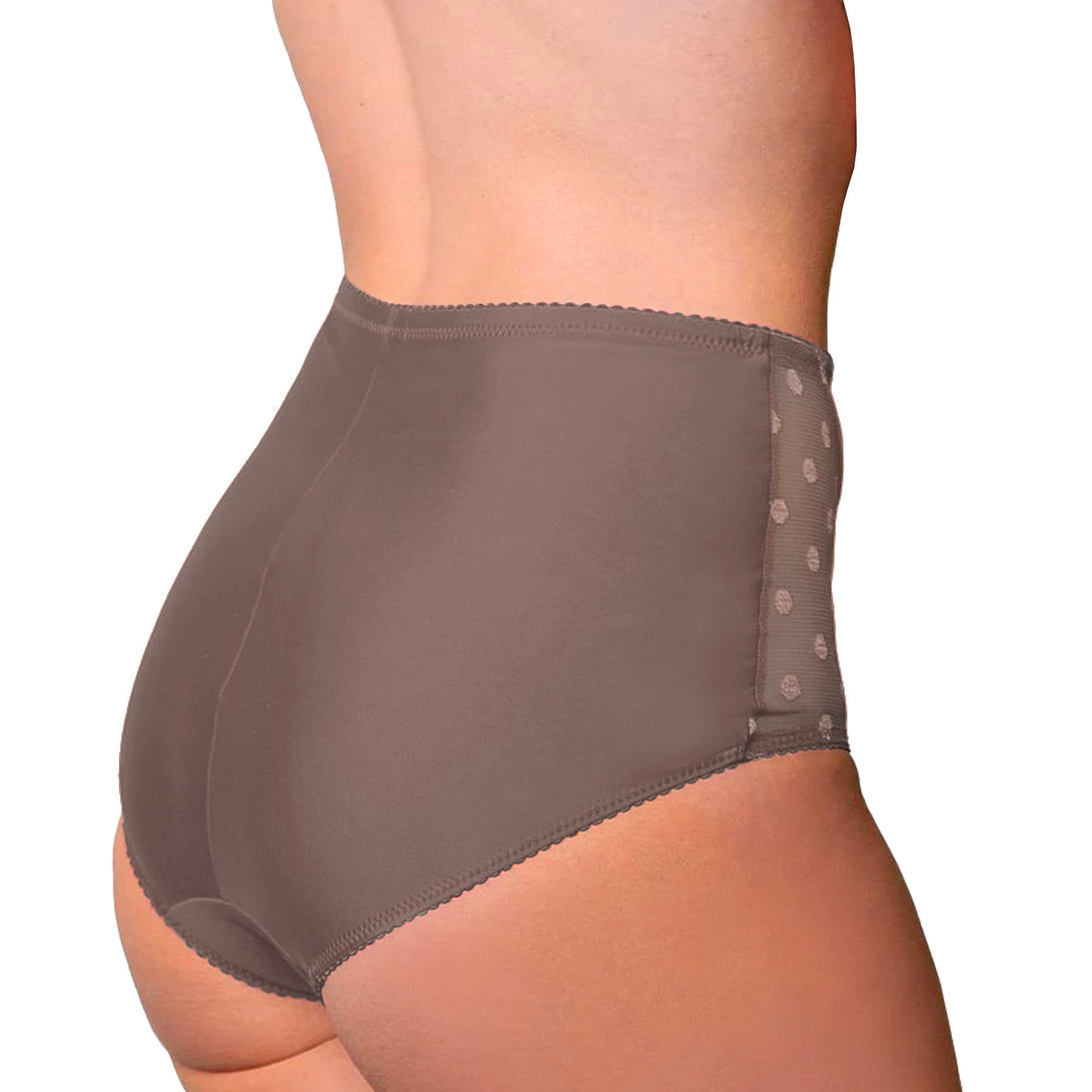 Fit Fully Yours Carmen Polka Dot Brief U2493 Taupe Rear View