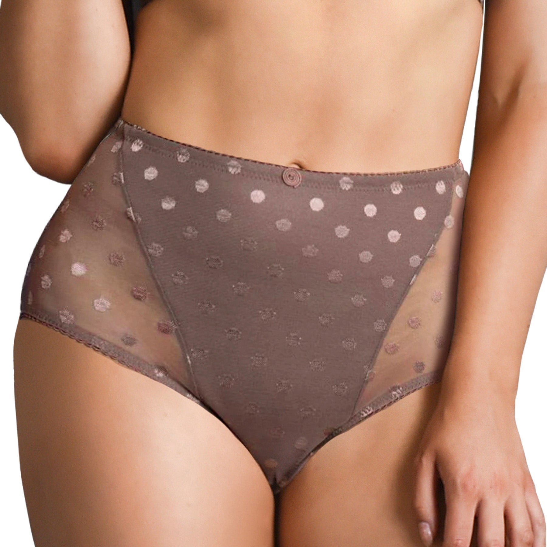 Fit Fully Yours Carmen Polka Dot Brief U2493 Taupe