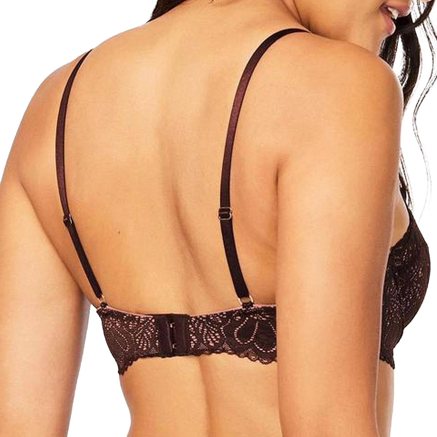 Montelle Cocoa Bliss Balconette Bra 9171 Cocoa Blush Back