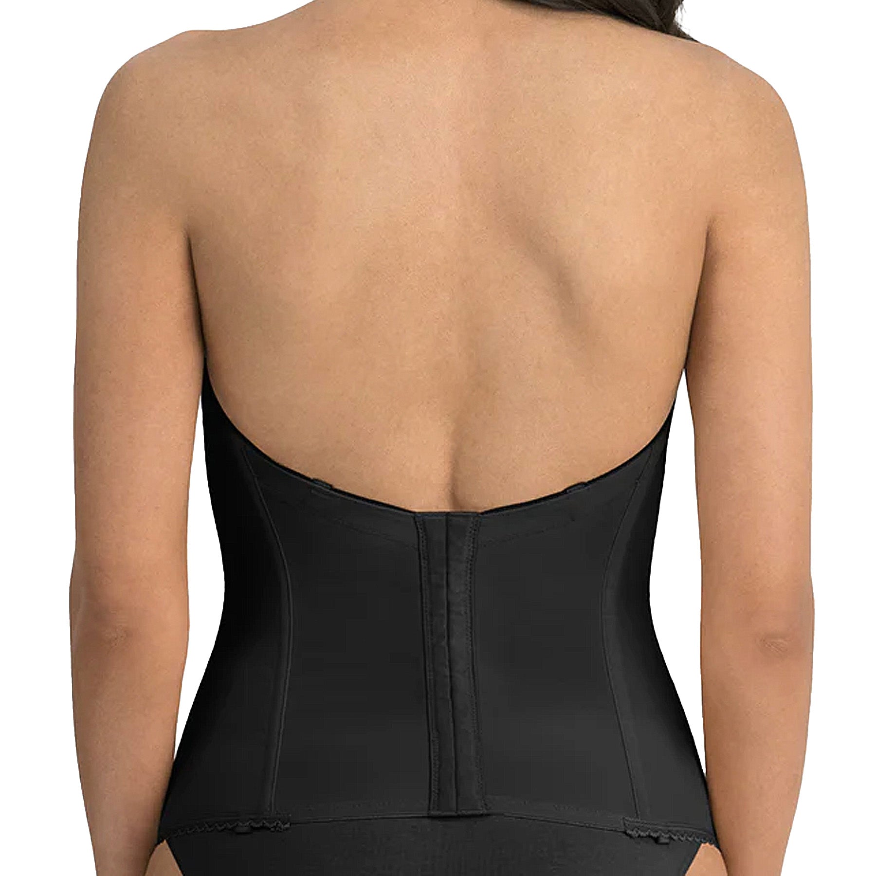 Dominique Vivienne Deep Front Plunge V Wire Longline 8990 Black Back