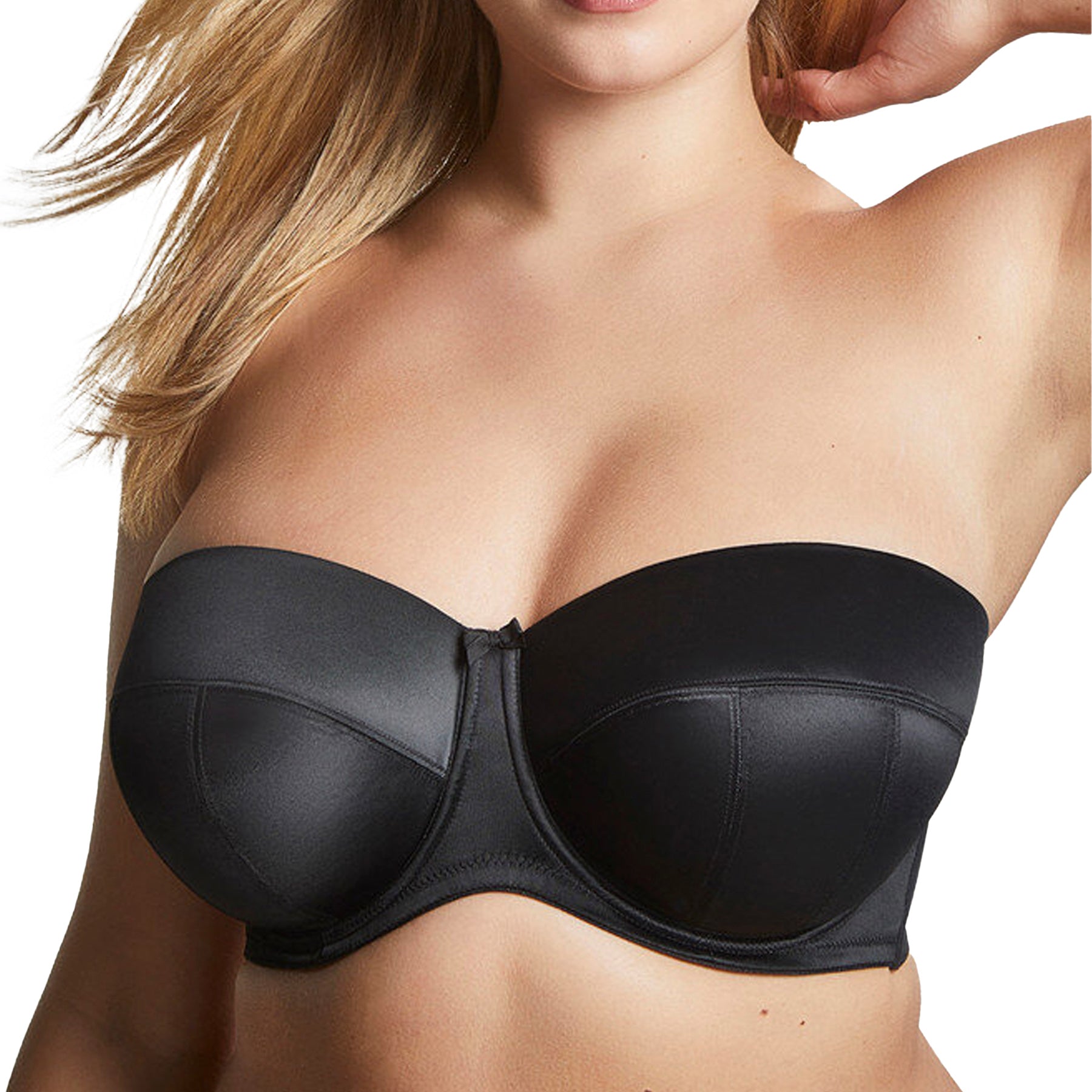 Panache Sculptresse Dana Strapless Bra 9670 Black Front