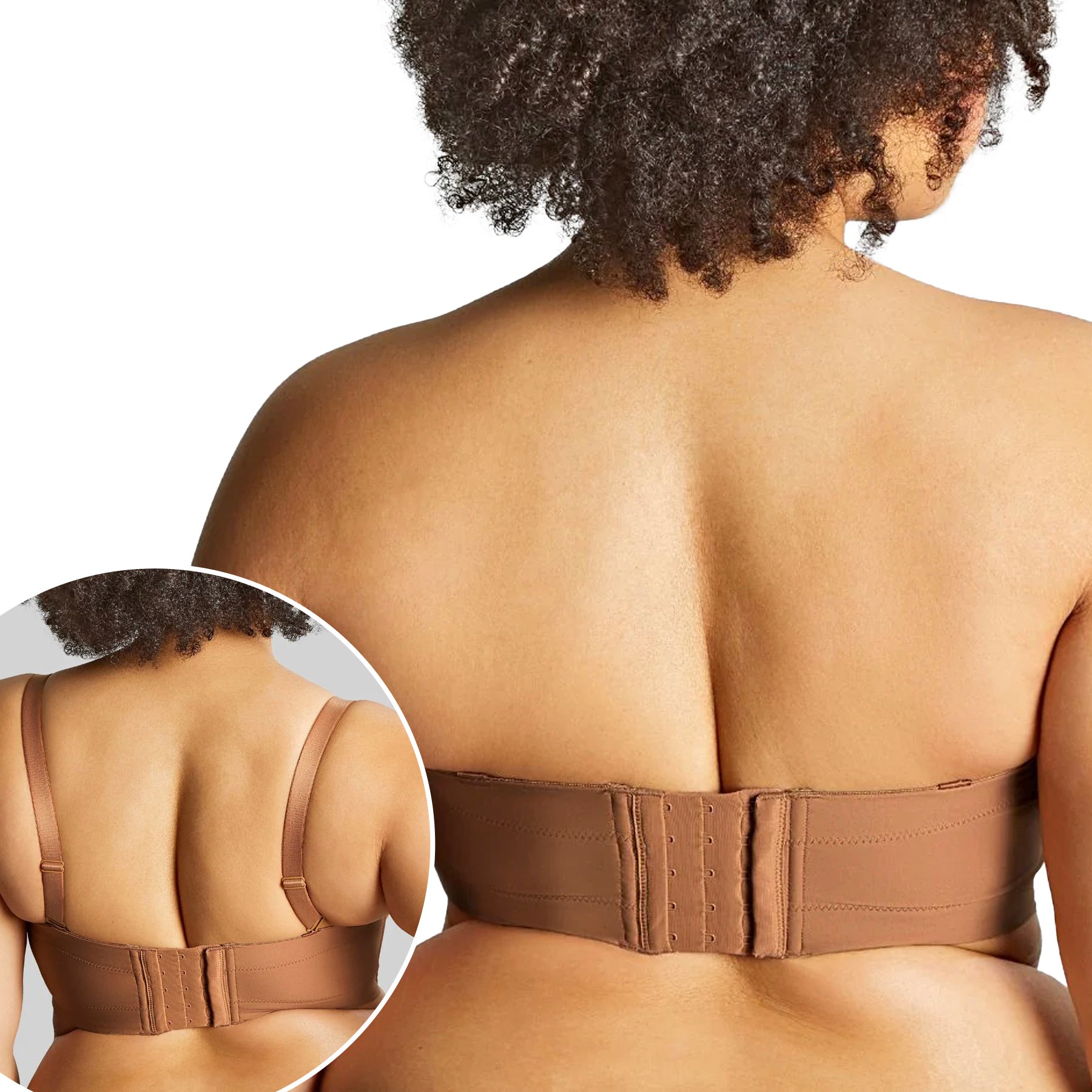 Panache Sculptresse Dana Strapless Bra 9670 Caramel Back
