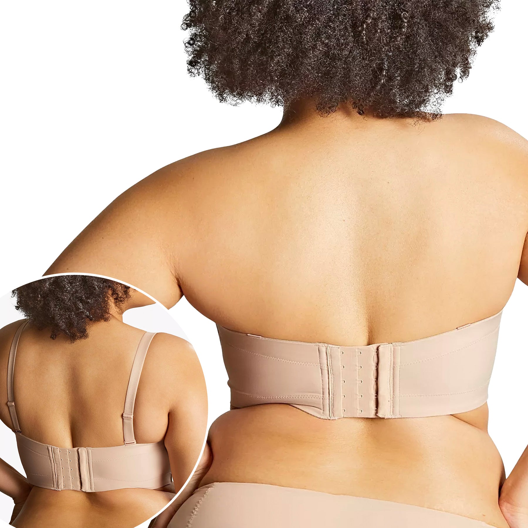 Panache Sculptresse Dana Strapless Bra 9670 Linen Back