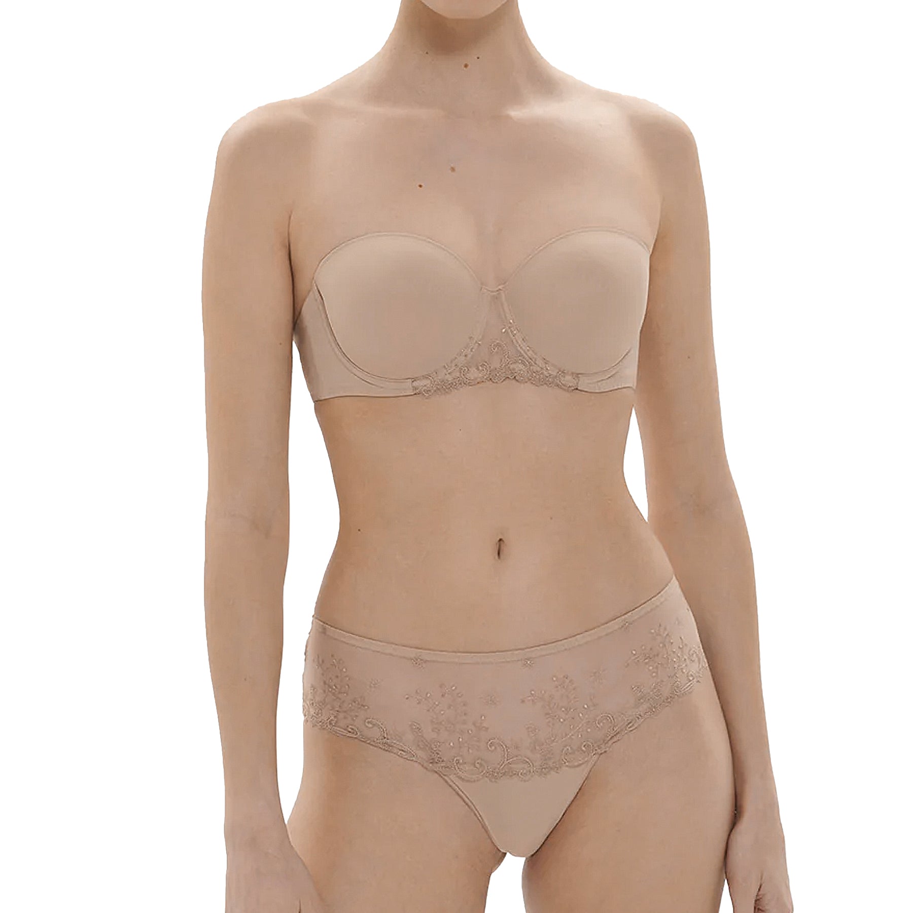 Simone Perele Delice Strapless Bra 12X300 Nude Set