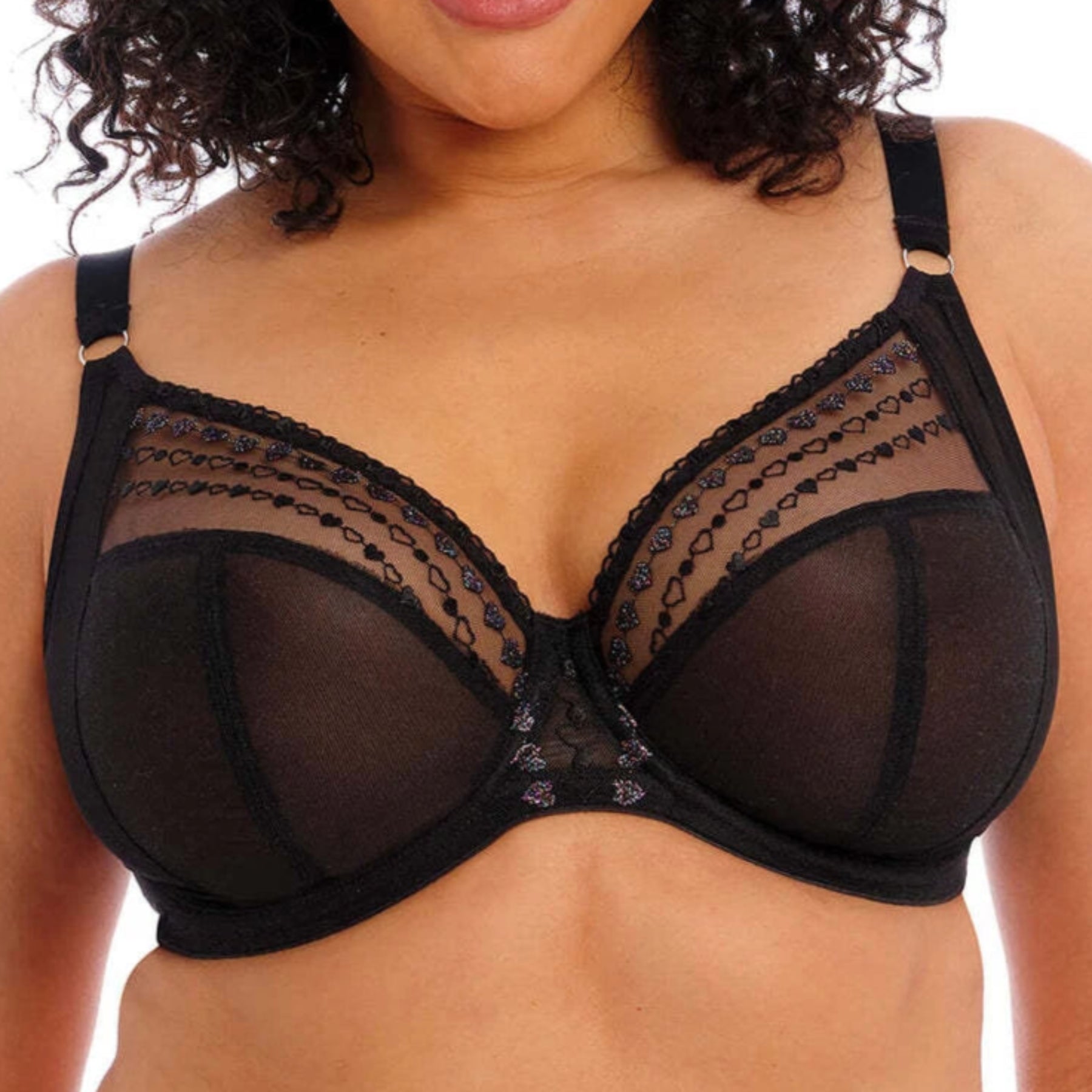 Elomi Matilda Underwire Plunge Bra EL8900 - Disco Kiss