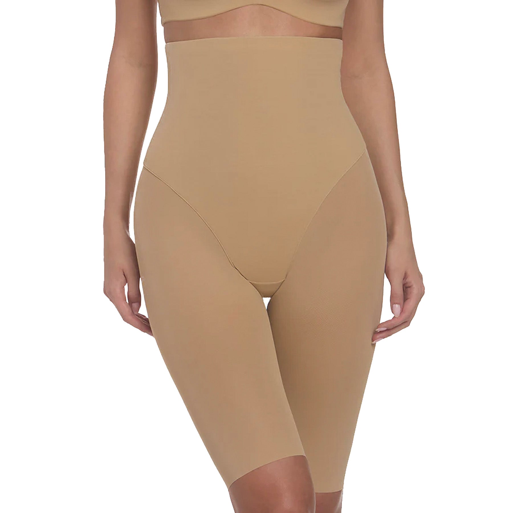 Dominique Melanie Firm Control High Waist Thigh 104 Mocha Front Details