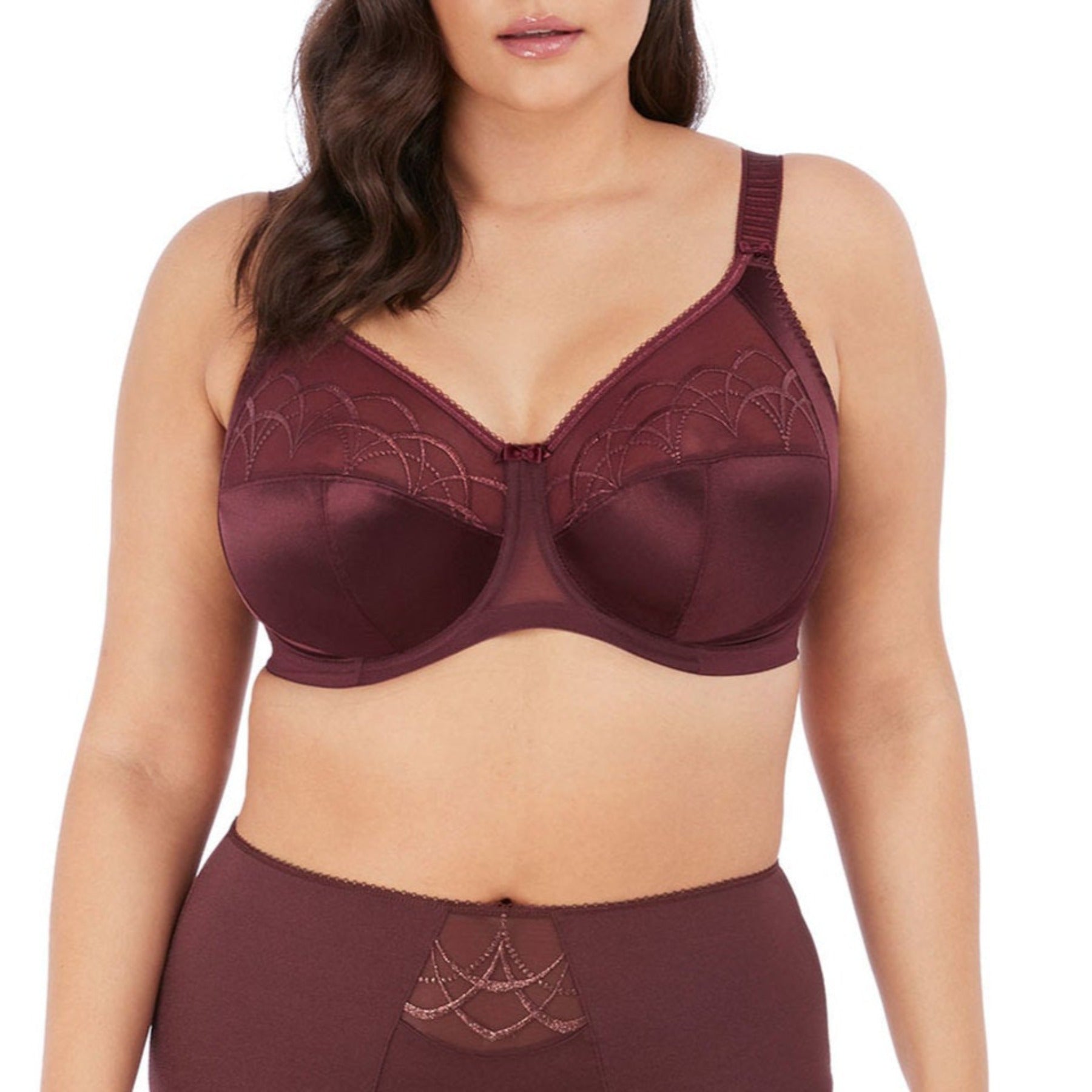 Cate Underwire Full Cup Banded Bra EL4030 - Raisin