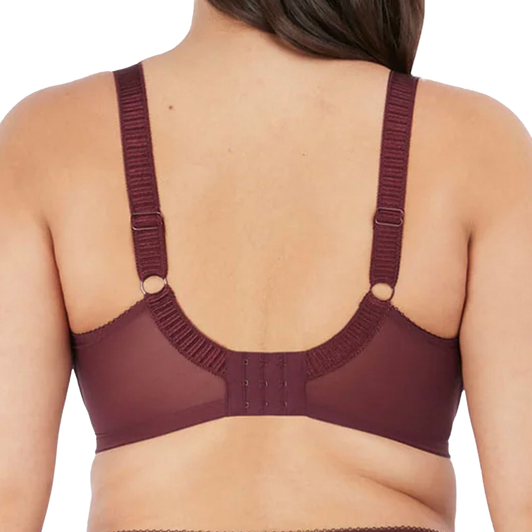 Elomi Cate Underwire Full Cup Banded Bra EL4030 Raisin Back