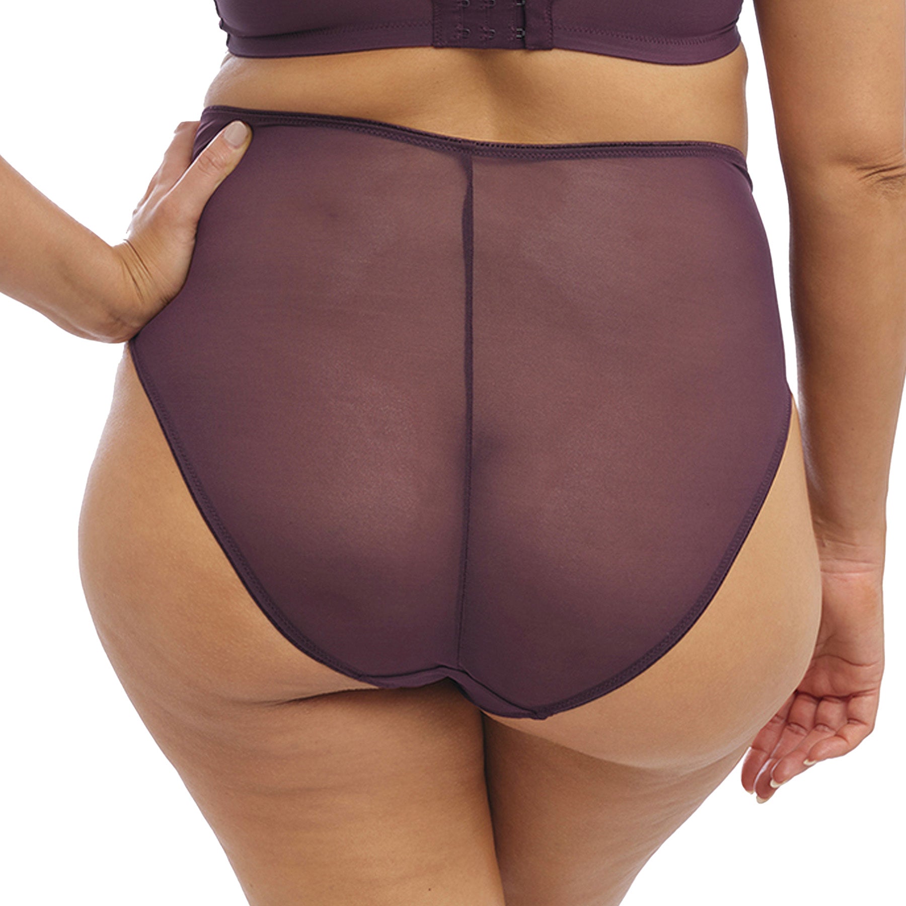 Elomi Matilda Full Brief EL8906 Wine Diamond Back