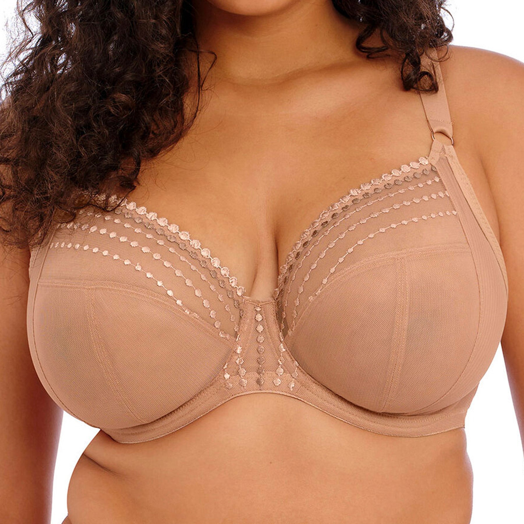 Elomi Matilda UW Plunge Bra EL8900 Cafe Au Lait Front