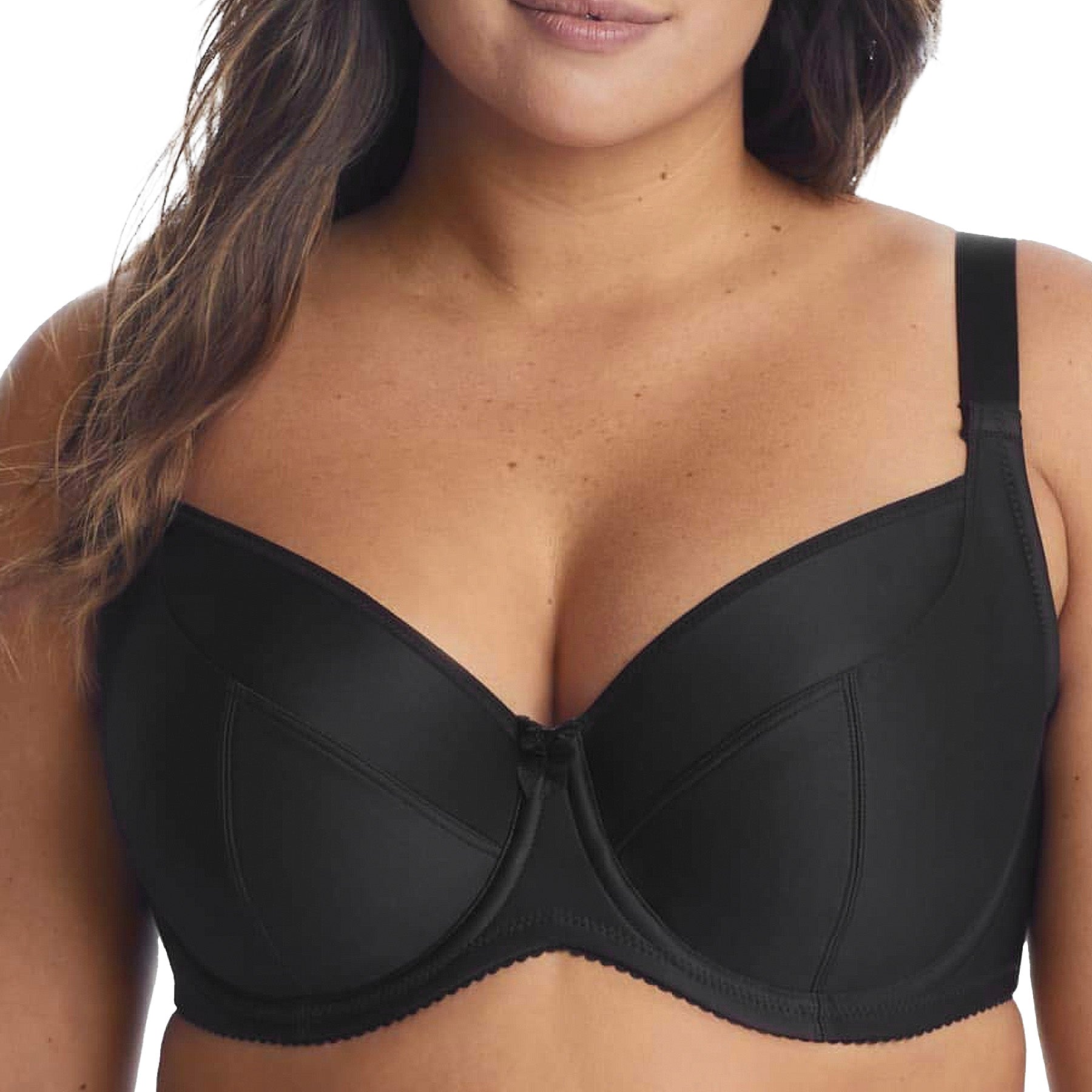 Elila Balcony Underwire Bra 2517 Black Front