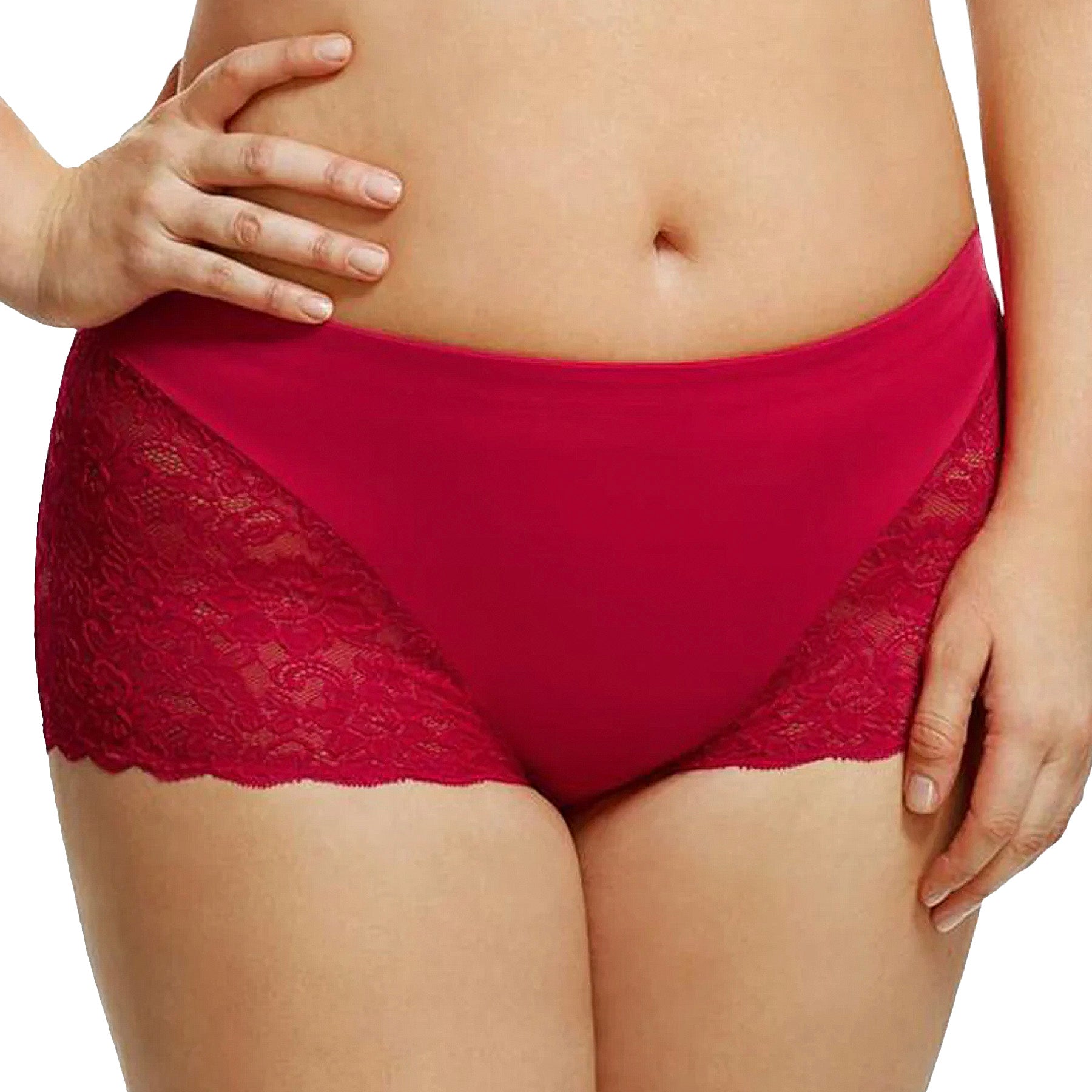 Elila Cheeky Stretch Lace Panty 3311 Red Front