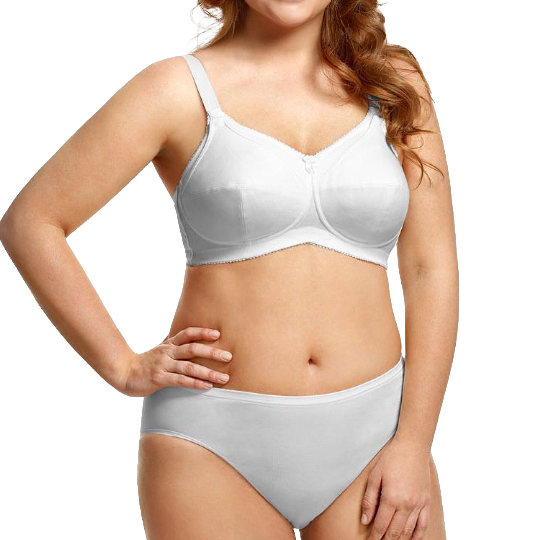 Elila Cotton Soft Cup Nursing Bra 1613 White Set