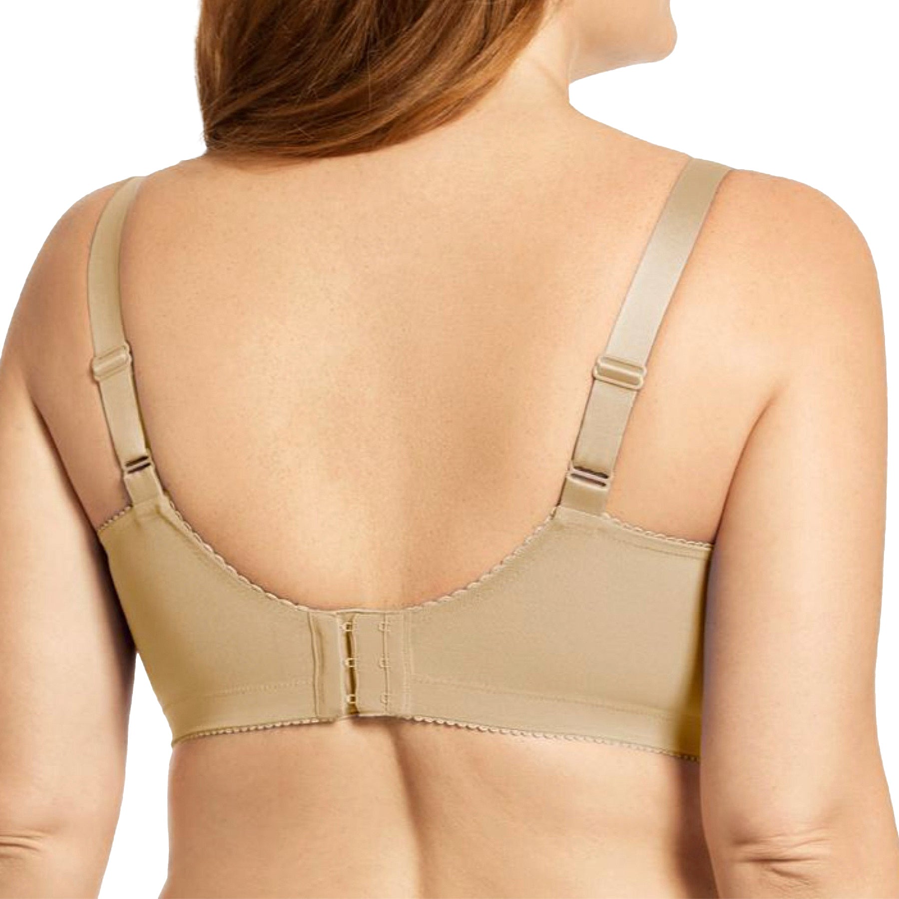 Elila Embroidered Microfiber Soft Cup Bra 1301 Nude Back