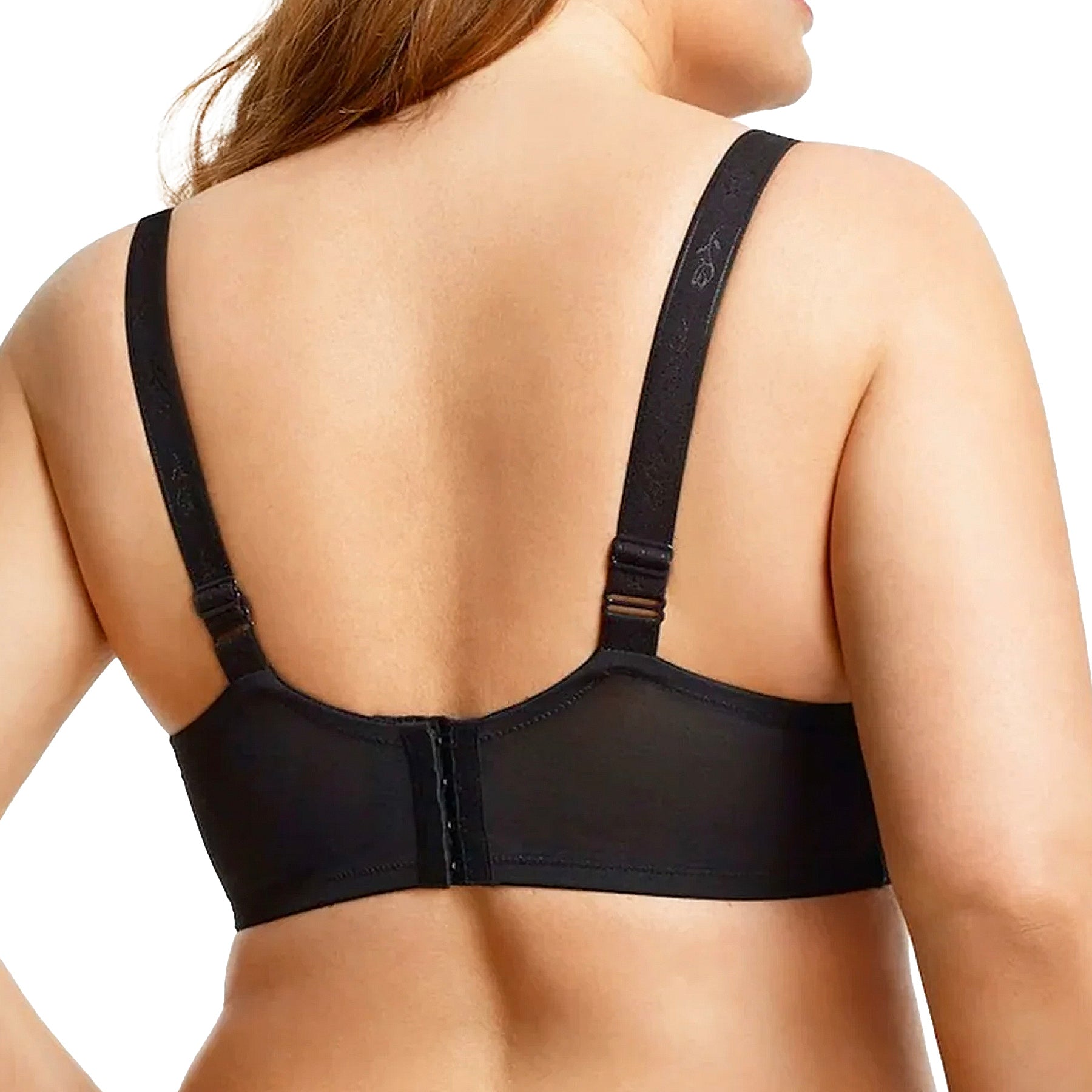 Elila Full Coverage Stretch Lace Underwire Bra 2311 Black Back