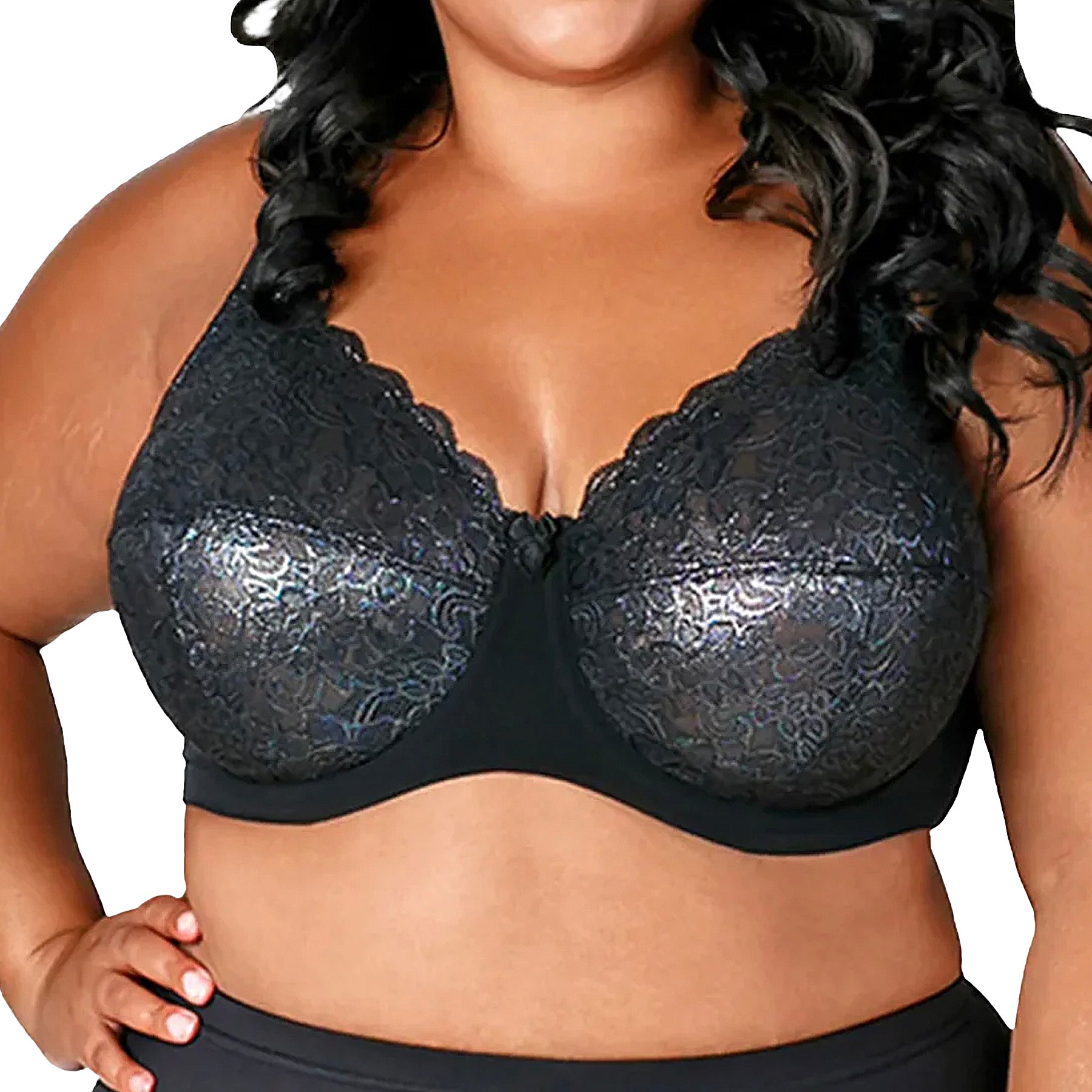 Elila Full Coverage Stretch Lace Underwire Bra 2311 Mermaid Front