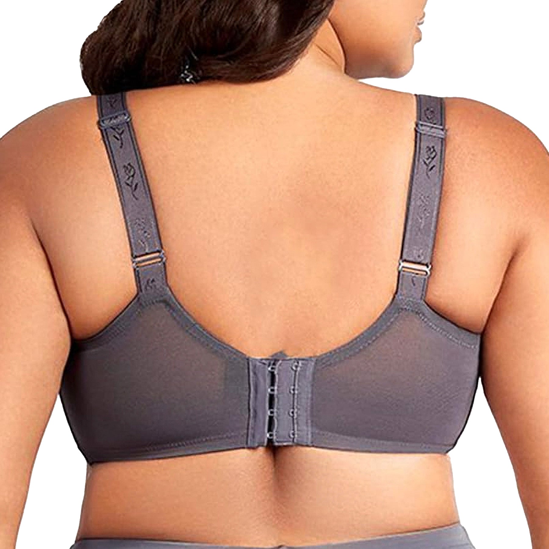 Elila Full Coverage Stretch Lace Underwire Bra 2311 Steel Grey Front