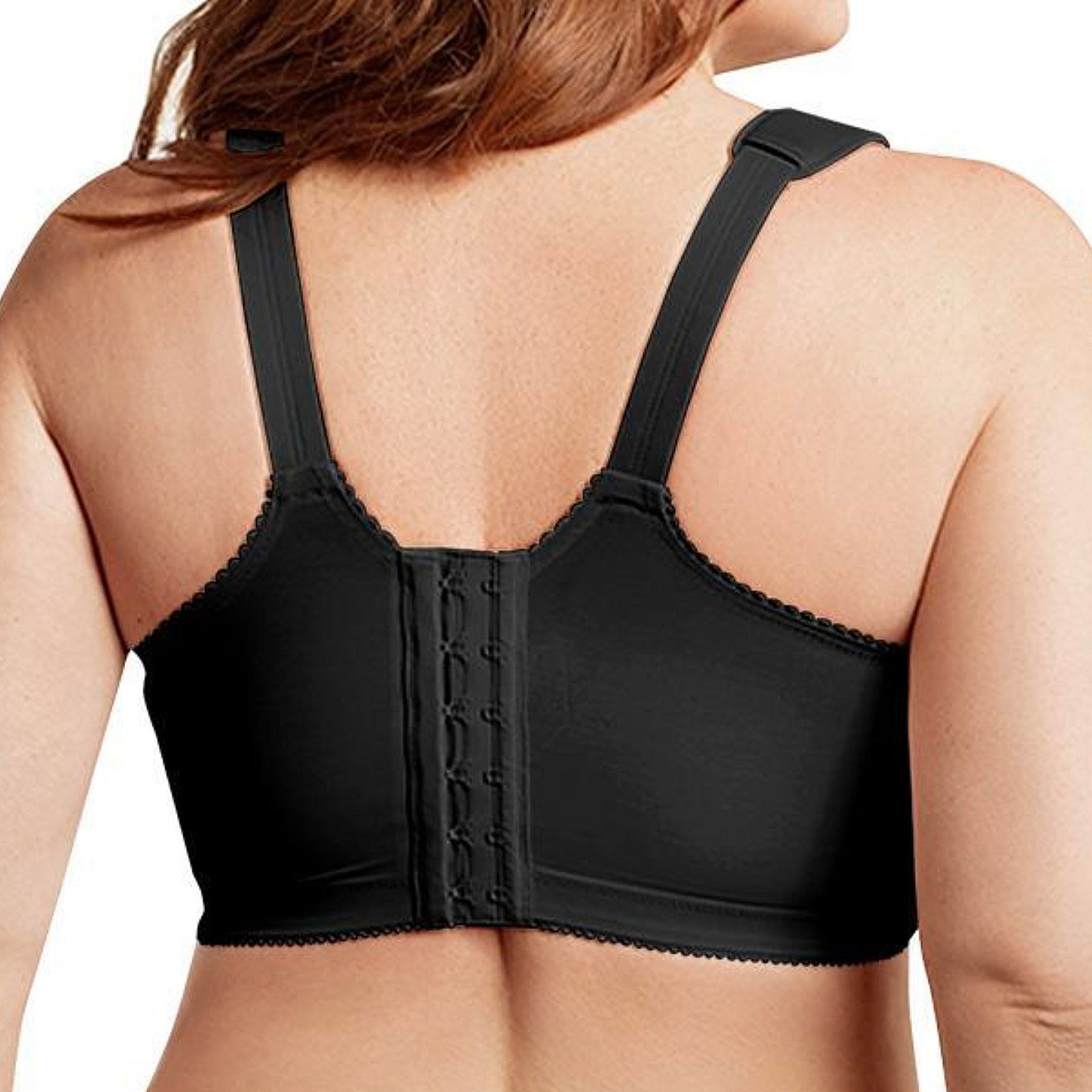 Elila Full Coverage Wireless Soft Cup Bra 1505 Black Back