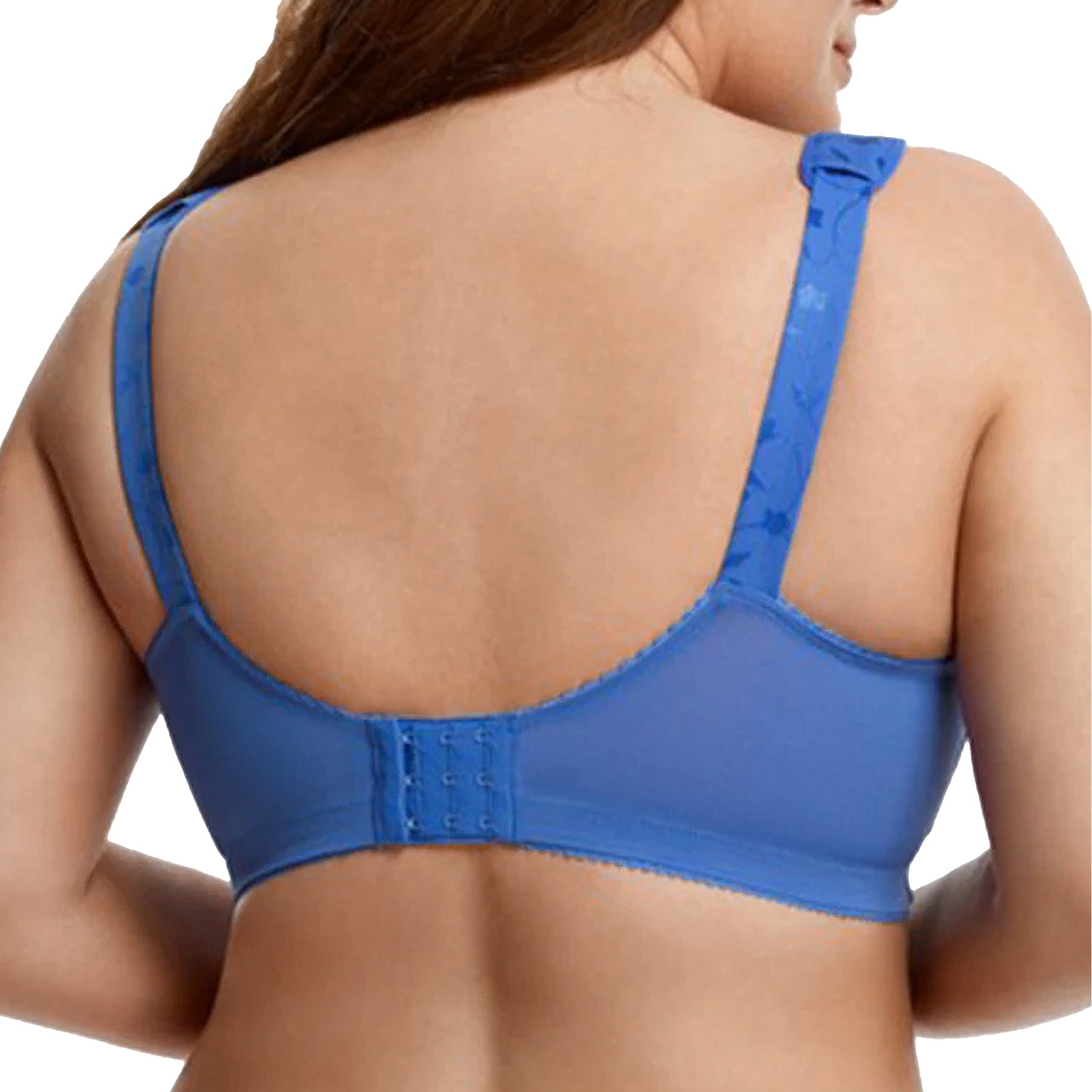 Elila Jacquard Soft Cup Bra 1305 Cobalt Blue Back