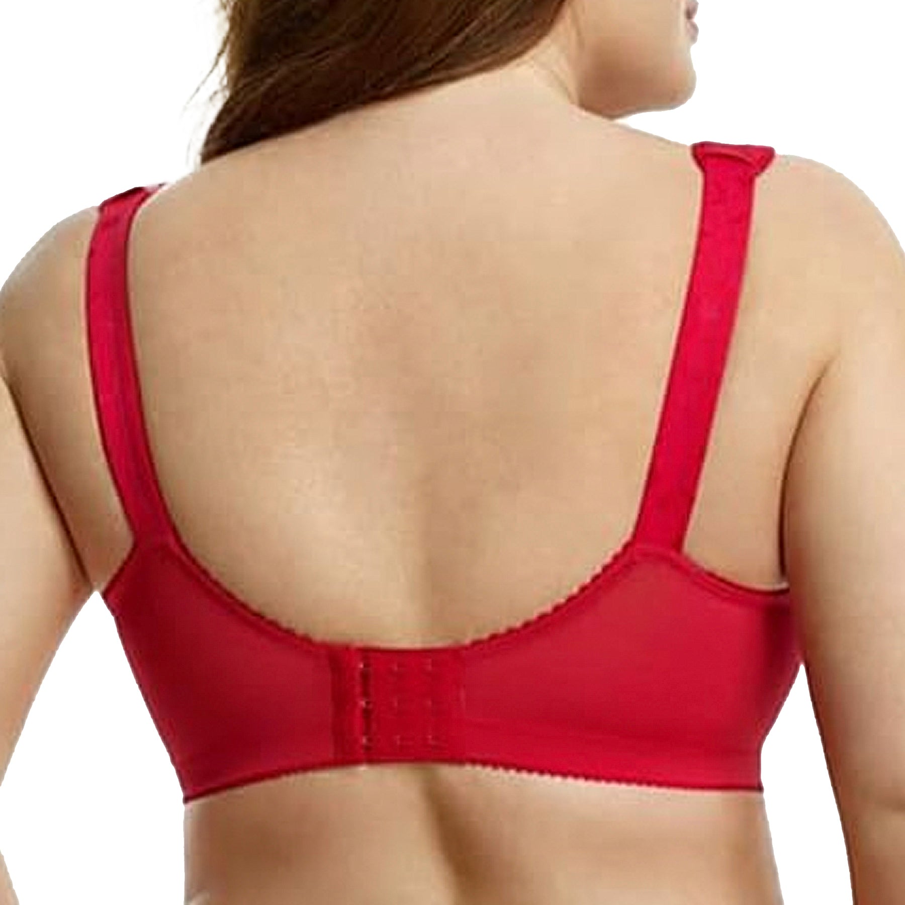 Elila Jacquard Soft Cup Bra 1305 Red Back