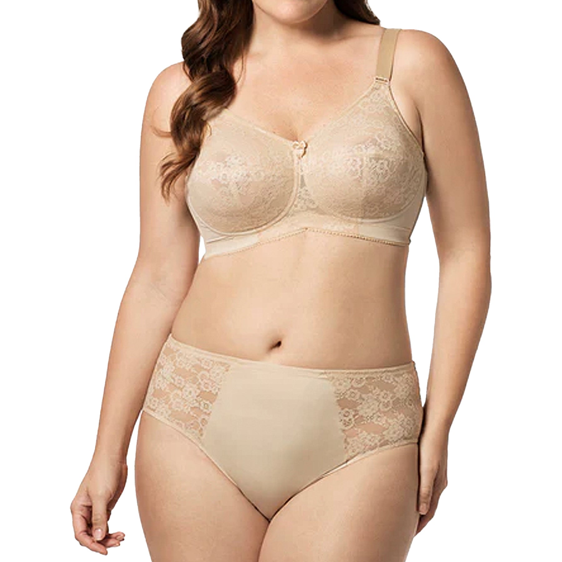 Elila Lace Soft Cup Bra 1303 Nude Set