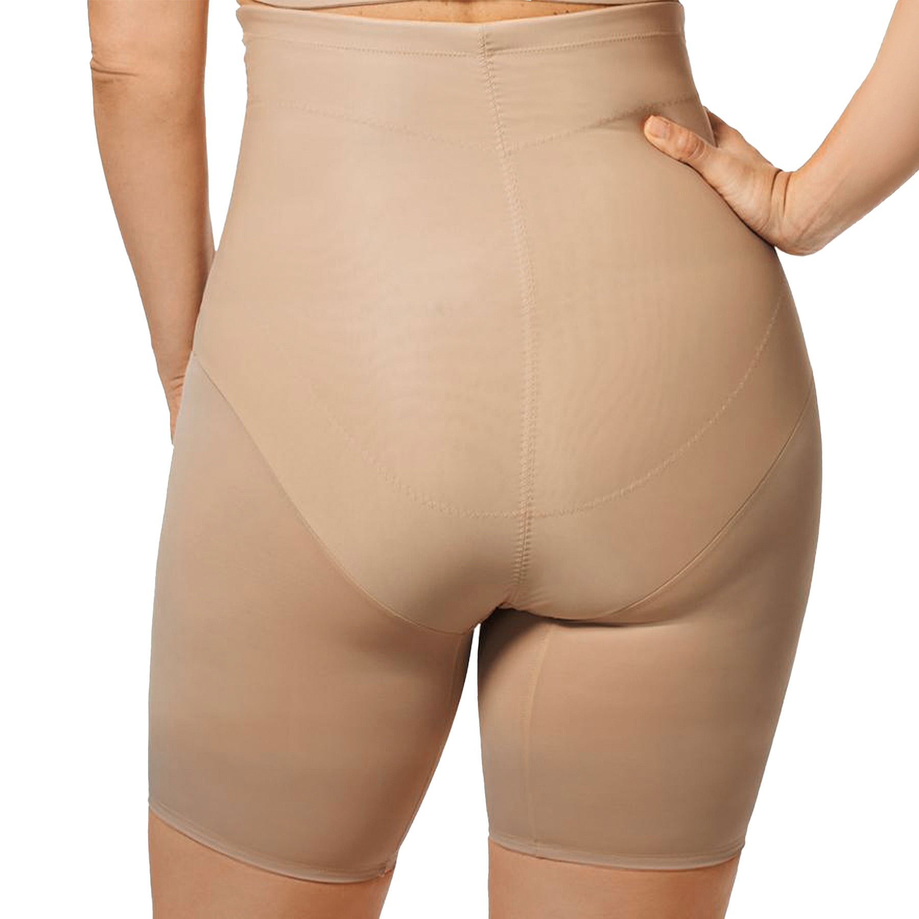 Elila Leopard High Waist Long Leg Shaper 8205 - Sand