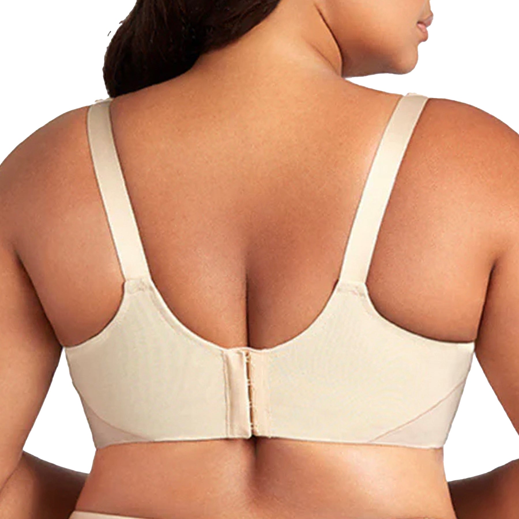 Elila Microfiber Underwire Sports Bra 2511 Nude Back