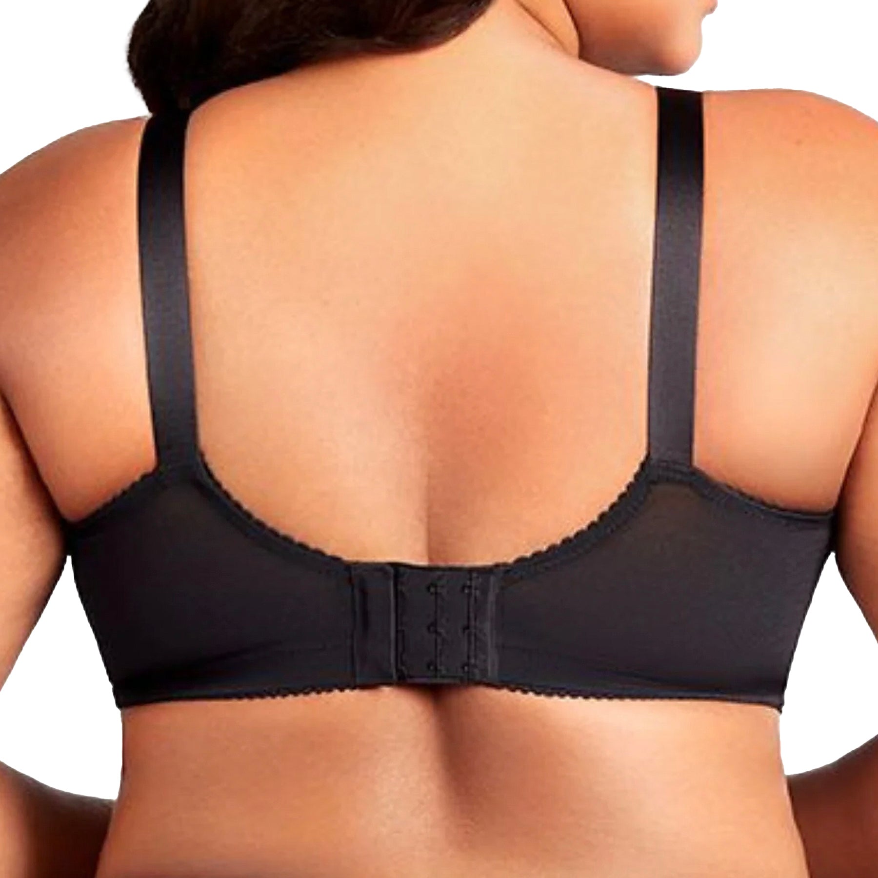 Elila Swiss Embroidery Soft Cup Bra 1801 Black Back