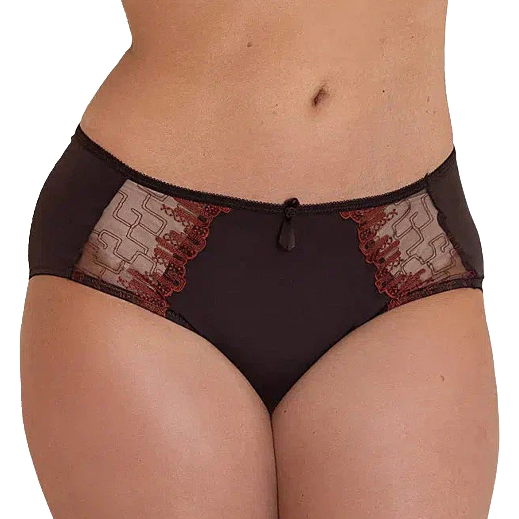 Fit Fully Yours Elise Boyshort U1814 Chocolate Front