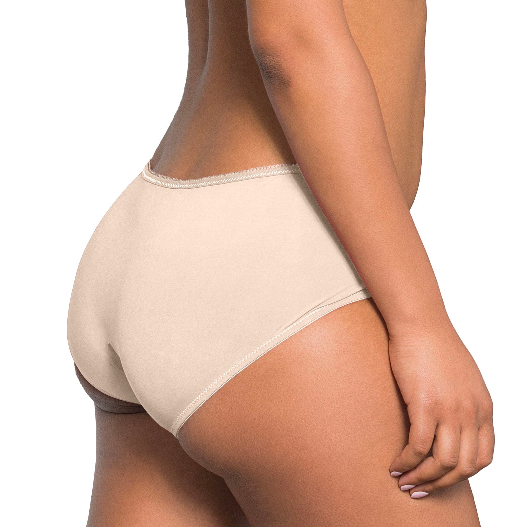 Fit Fully Yours Elise Boyshort U1814 Soft Nude Rear View