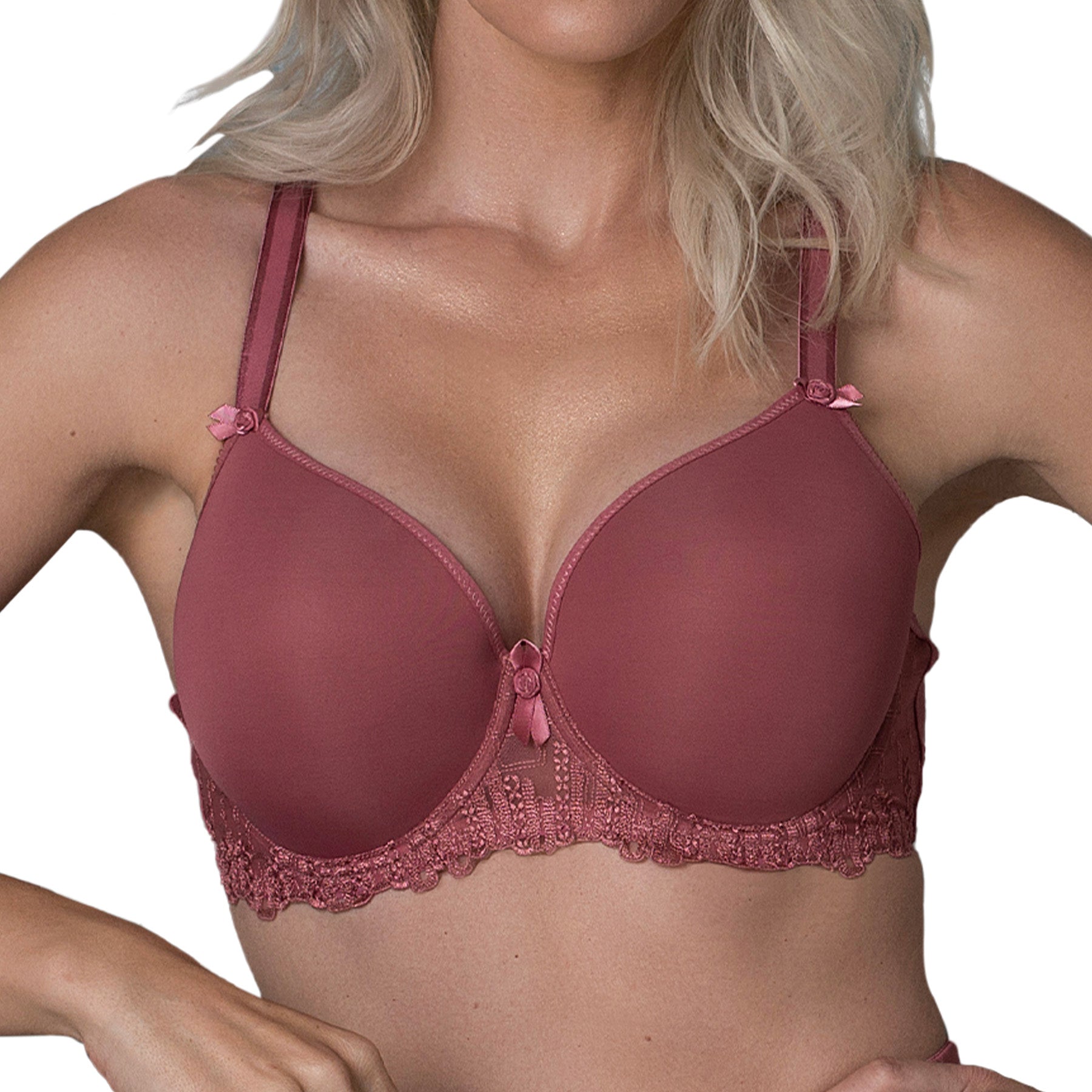 Fit Fully Yours Elise Moulded Underwire Bra B1812 Canyon Rose