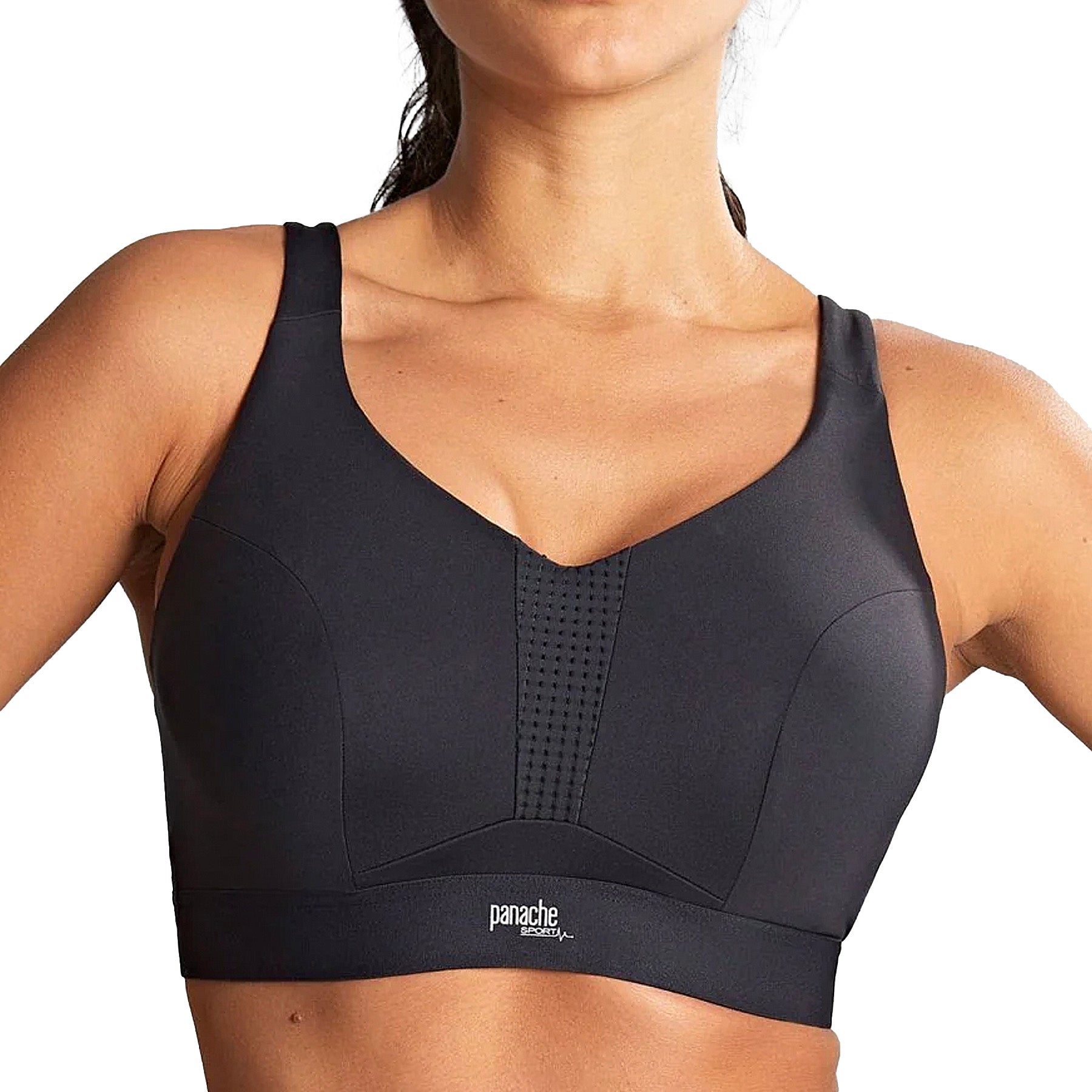 Endurance Non Padded Wired Sports Bra 5022 Black_Front