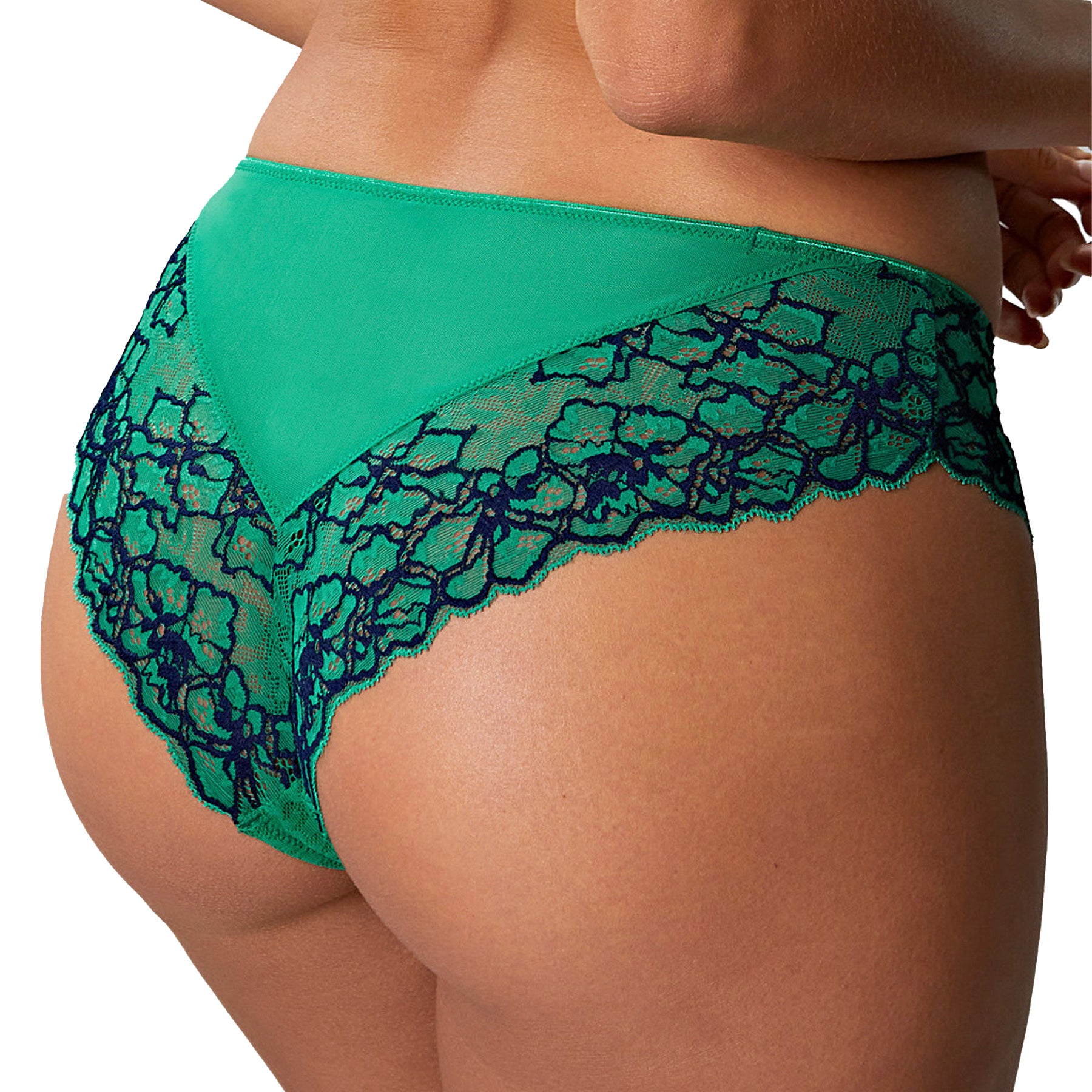 Panache Envy Brazilian Brief 7281C - Emerald Leopard