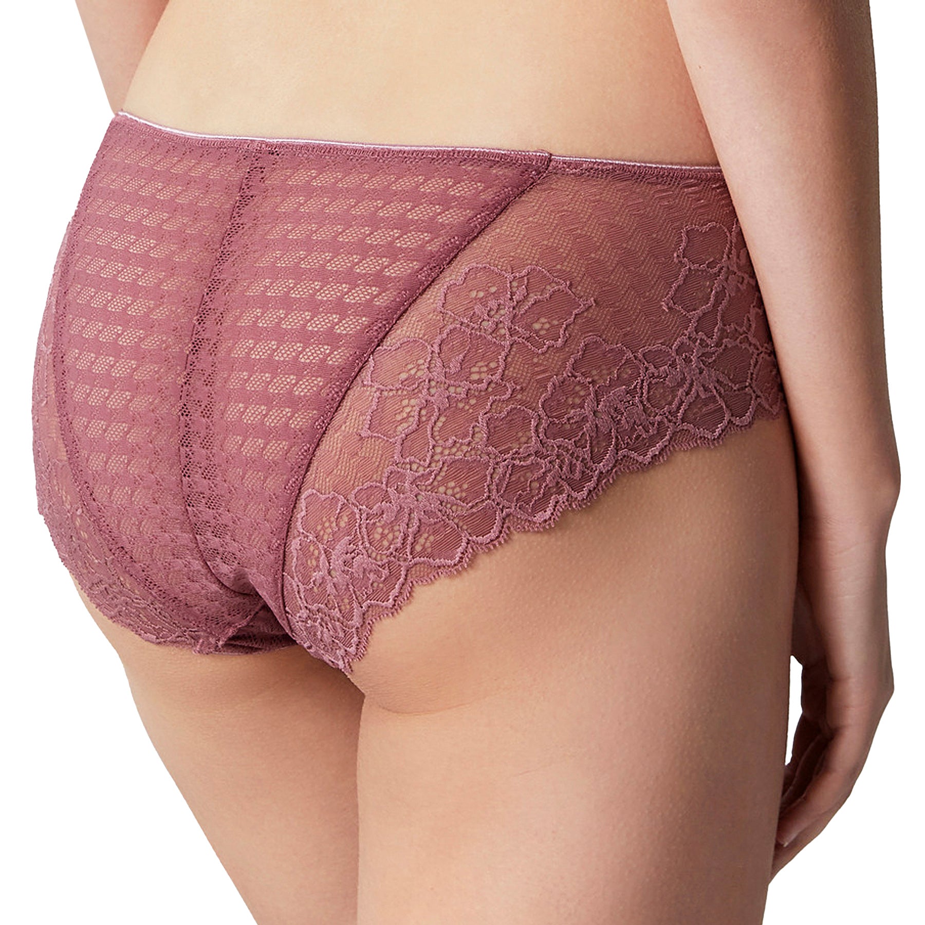 Panache Envy Brief 7282 Rose Mauve Back