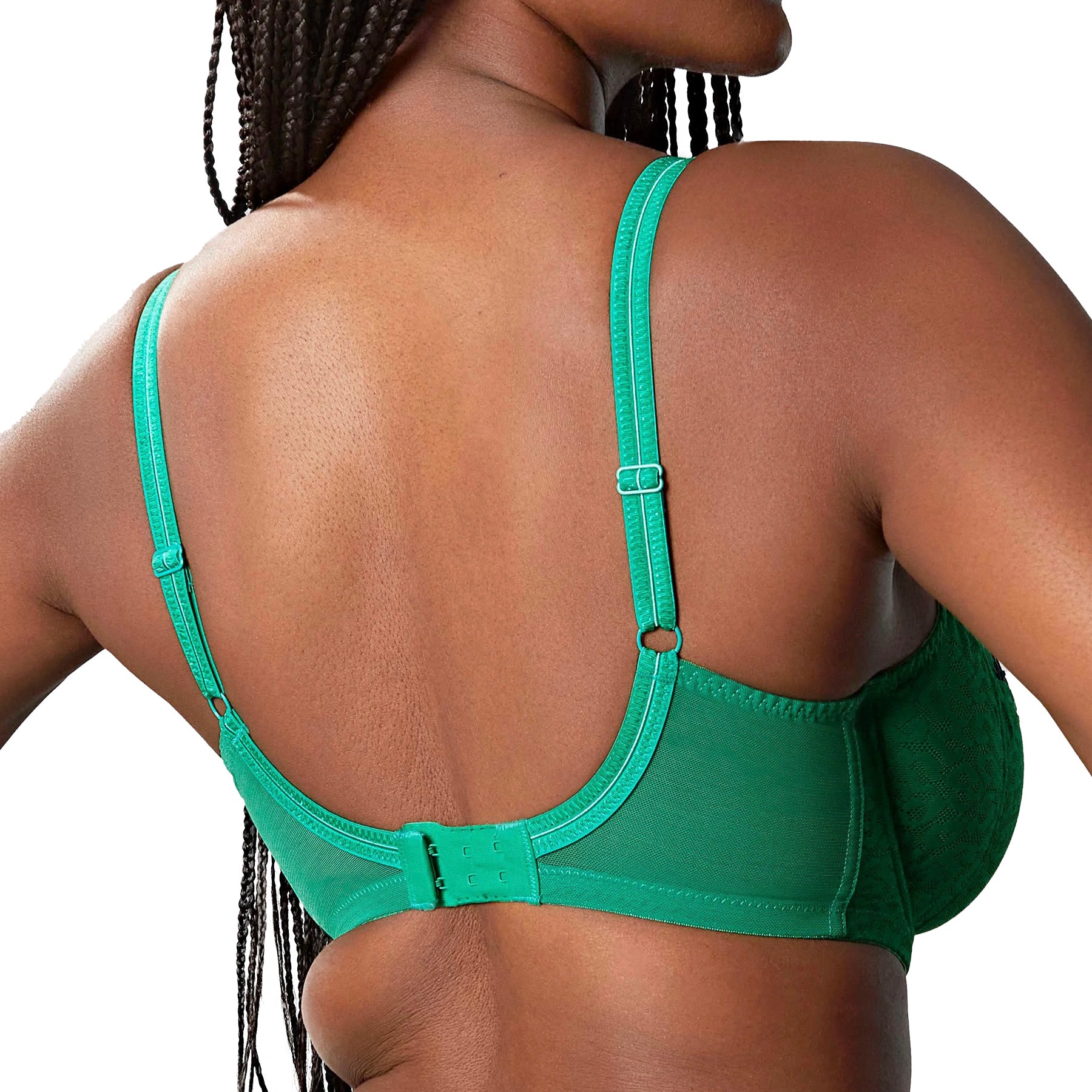 Panache Envy Full Cup Bra 7285C Emerald Leopard Back