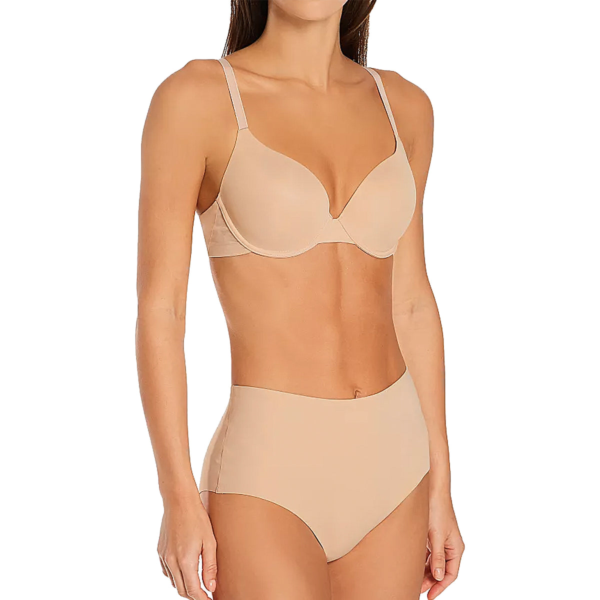 Simone Perele Essentiel Padded Convertible Plunge Bra 13V363 Nude Set