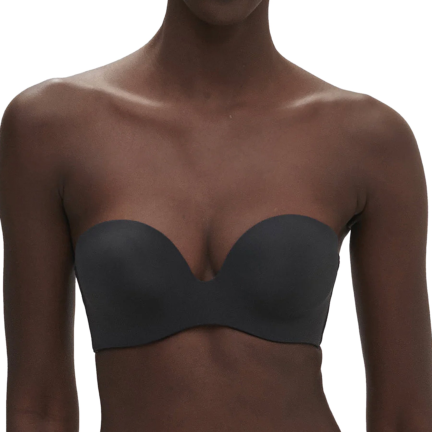 Simone Perele Essentiel Strapless Plunge Bra 13V303 Black Front