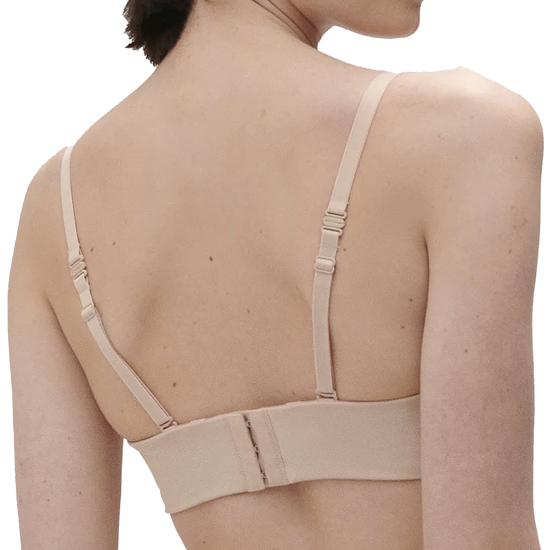 Simone Perele Essentiel Strapless Plunge Bra 13V303 Peau Rose Back