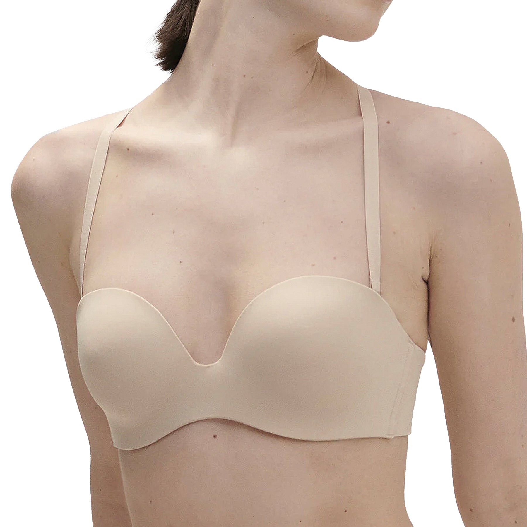 Simone Perele Essentiel Strapless Plunge Bra 13V303 Peau Rose Front