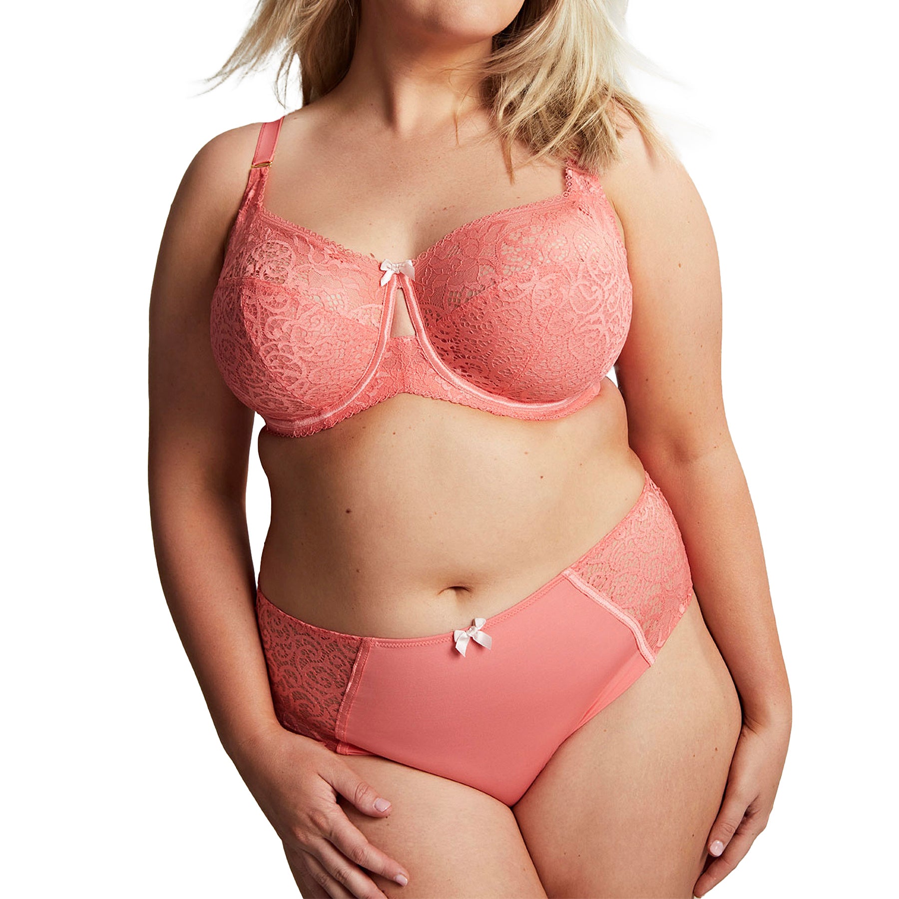 Panache Sculptresse Estel Deep Brief Coral Set
