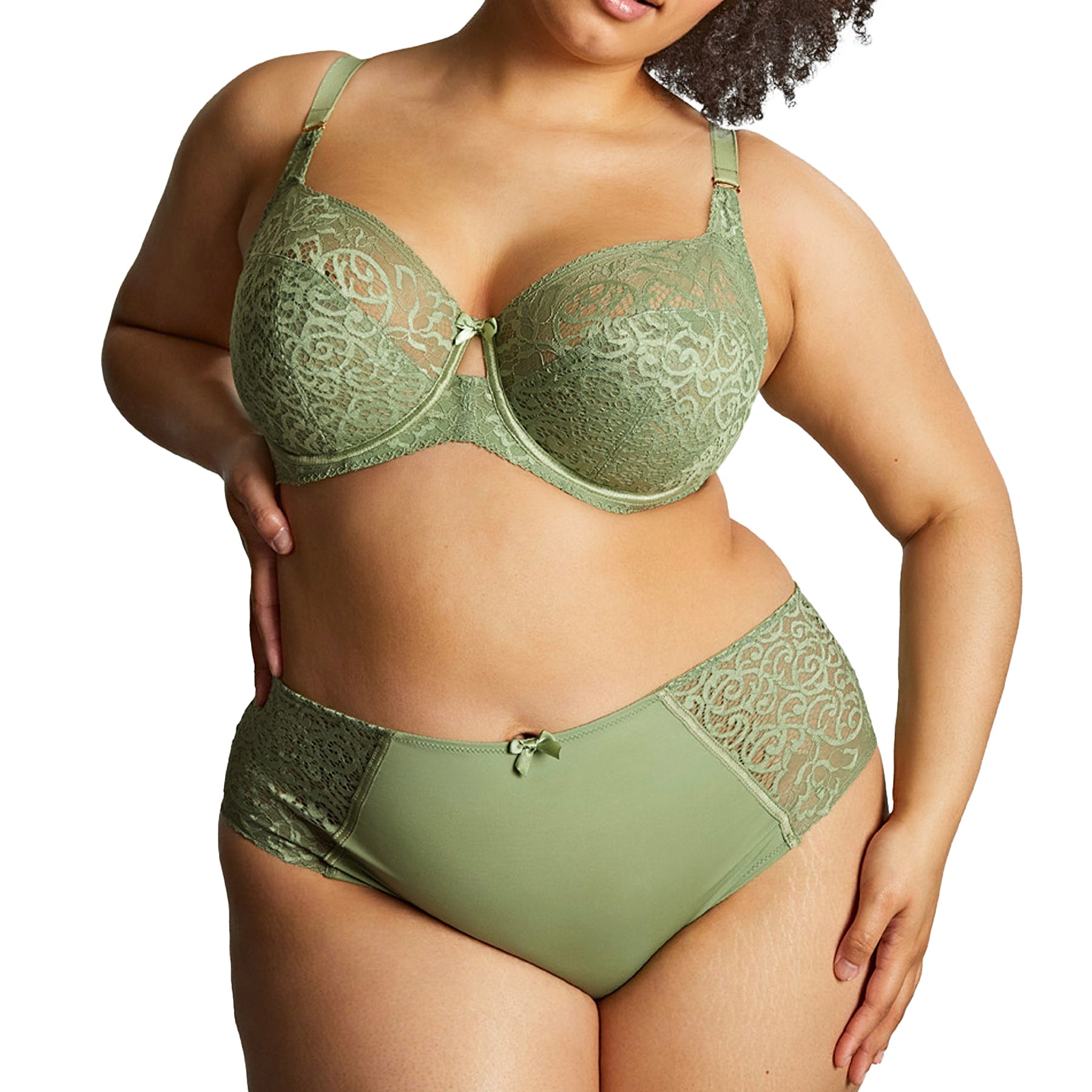 Panache Sculptresse Estel Deep Brief 9682 Sage Set