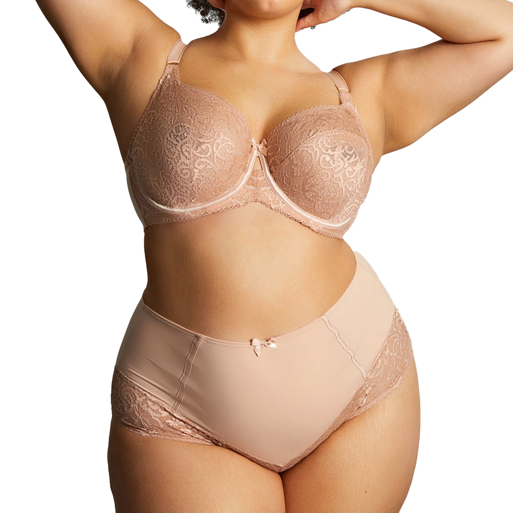 Panache Sculptresse Estel High Waist Brief 9684 Honey Set