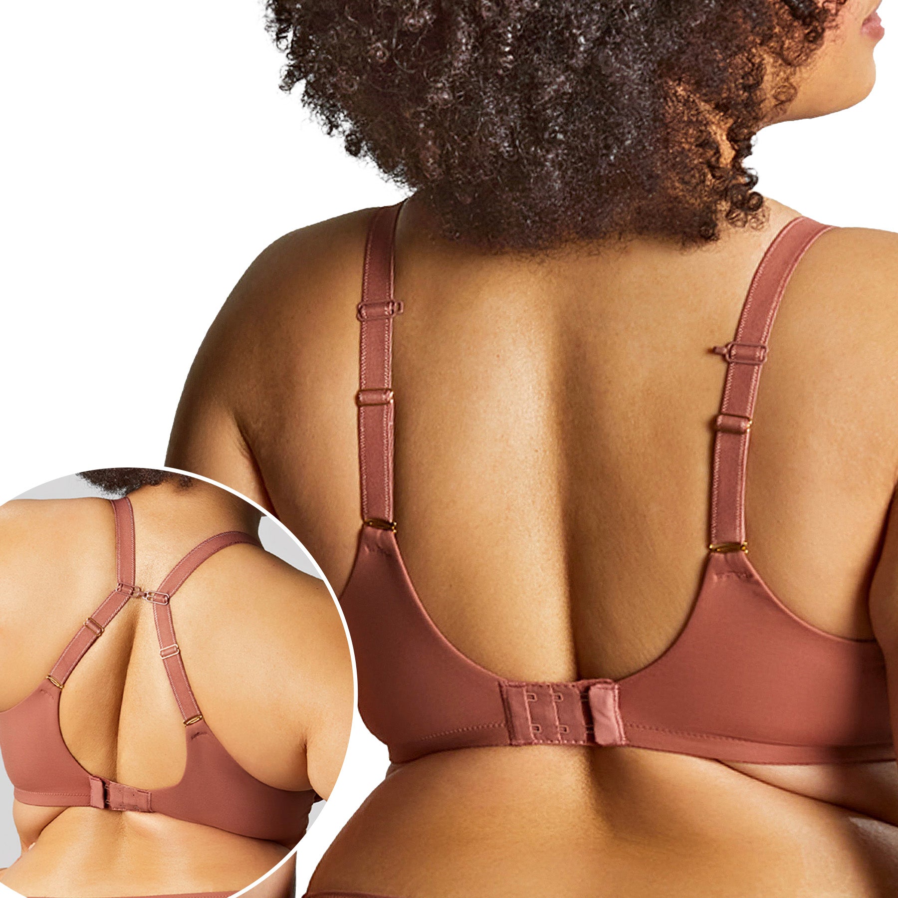 Panache Sculptresse Estel Plunge Bra 9686 Rose Gold Back