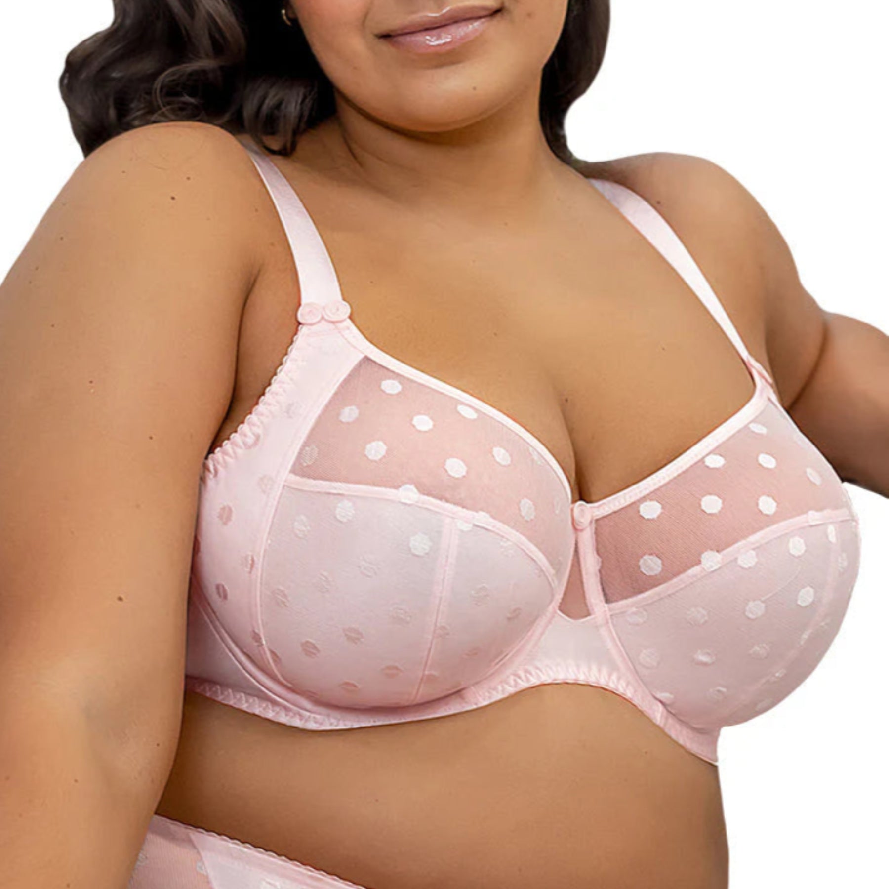 Fit Fully Yours Carmen Polka Dot Underwire Bra B2498 - Blush