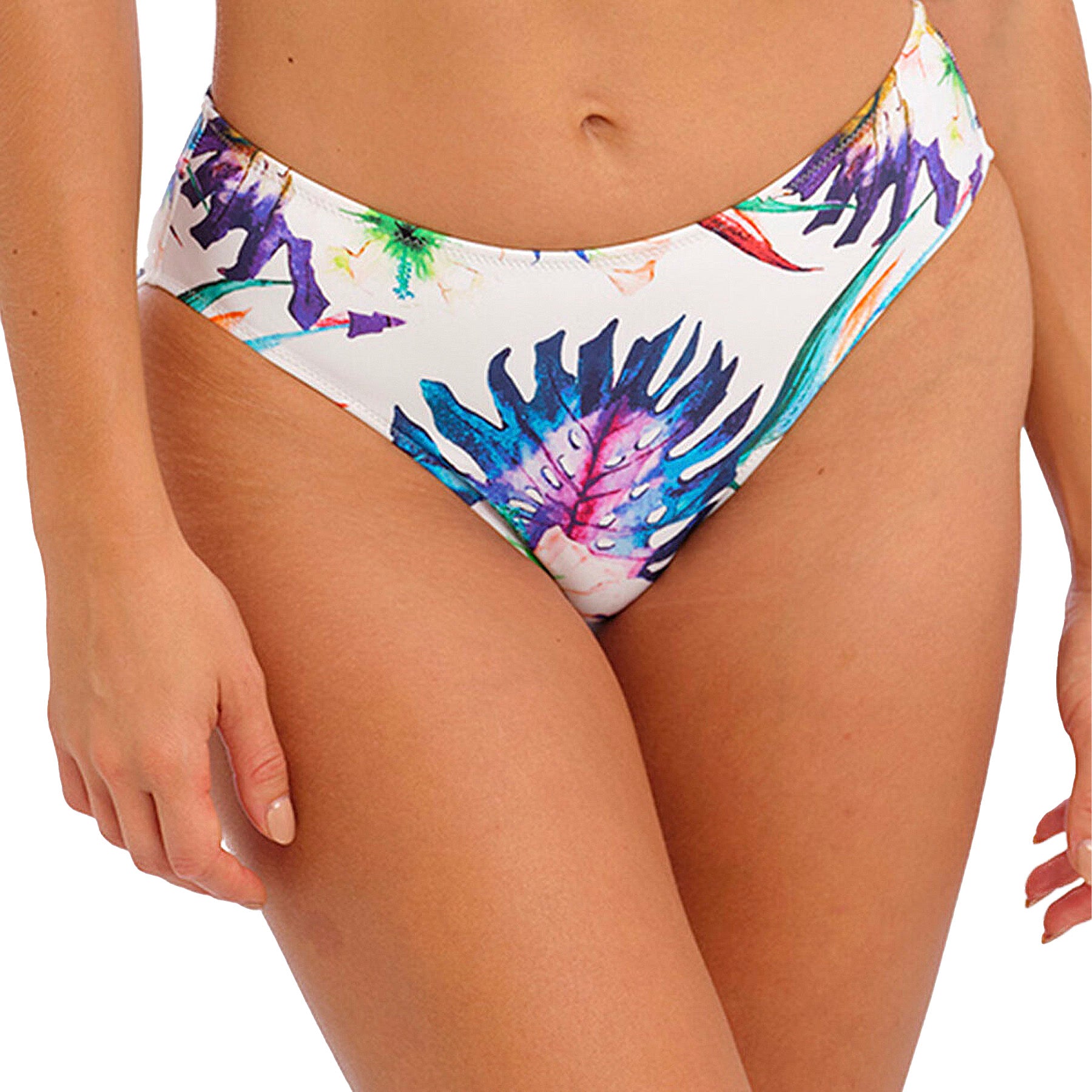 Fantasie Paradiso Mid Rise Bikini Brief FS501872 White Multi Front